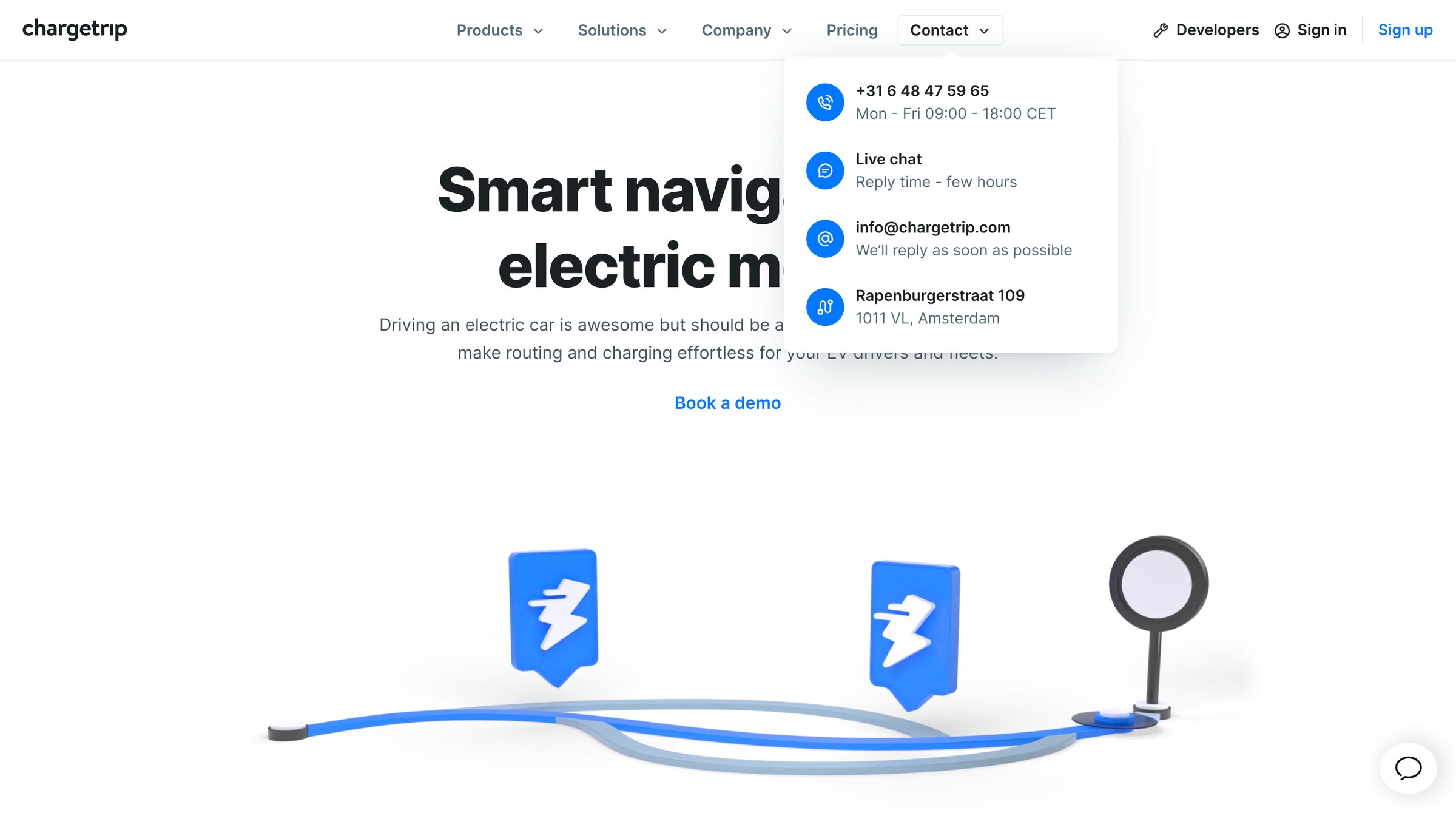 Chargetrip - Home | Chargetrip screen