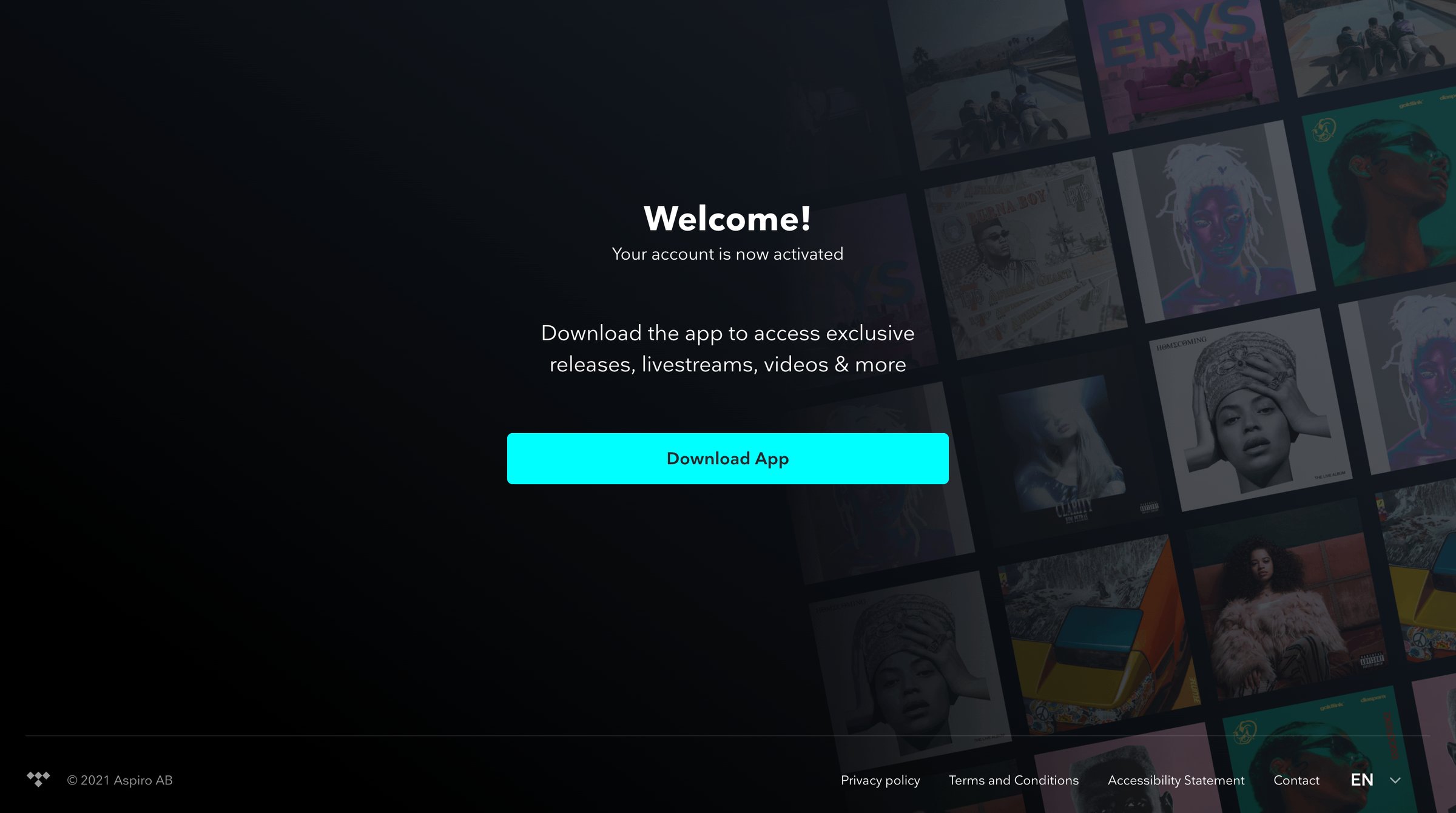 Tidal - Success | TIDAL screen