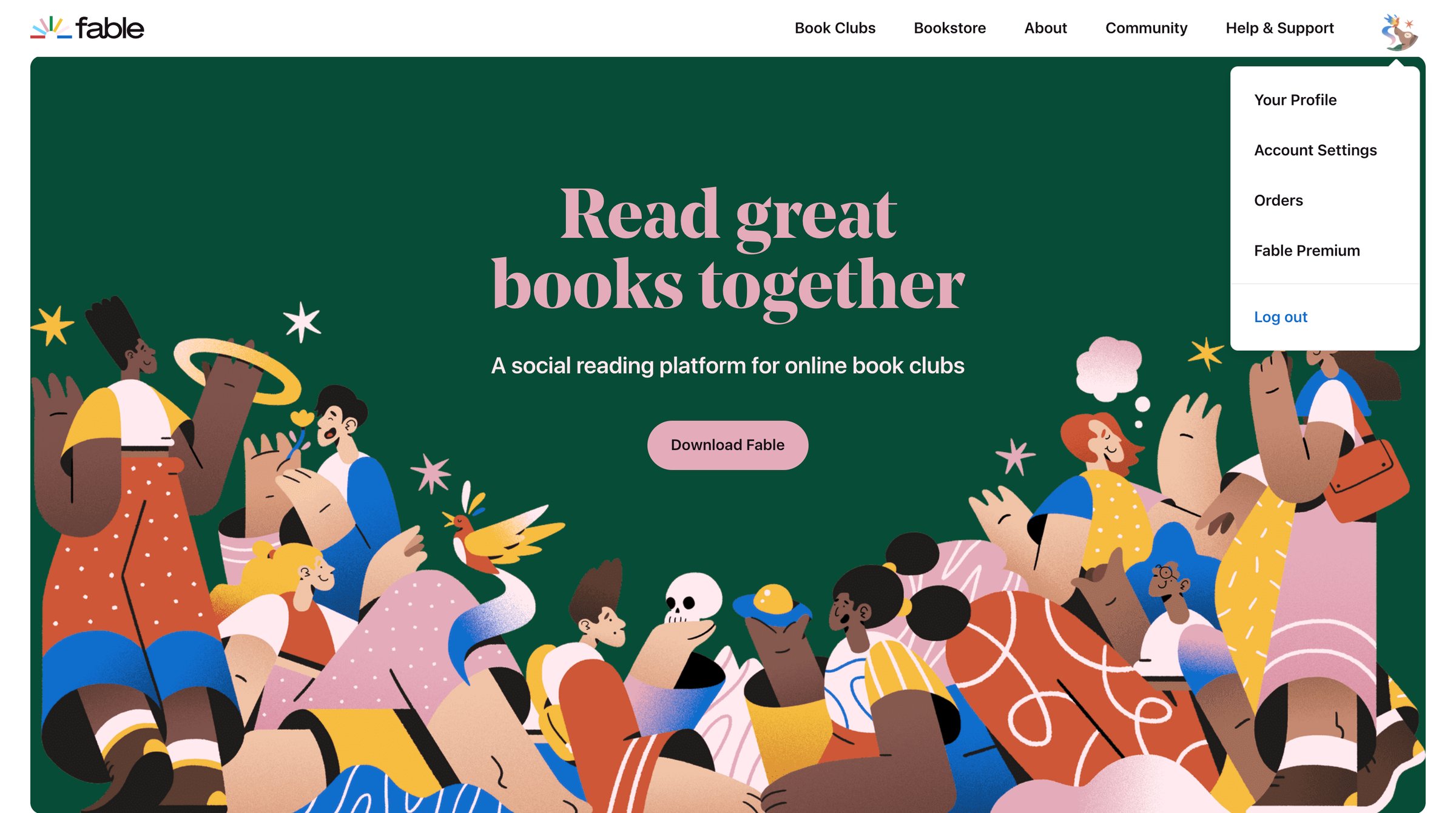 Fable - A Modern Day Book Club App for Social Reading | Fable screen