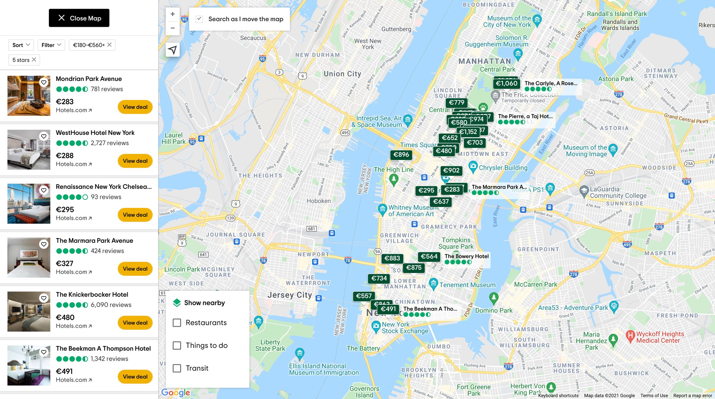 Tripadvisor - THE 10 BEST Hotels in New York City for 2021 from 84 - Tripadviso screen