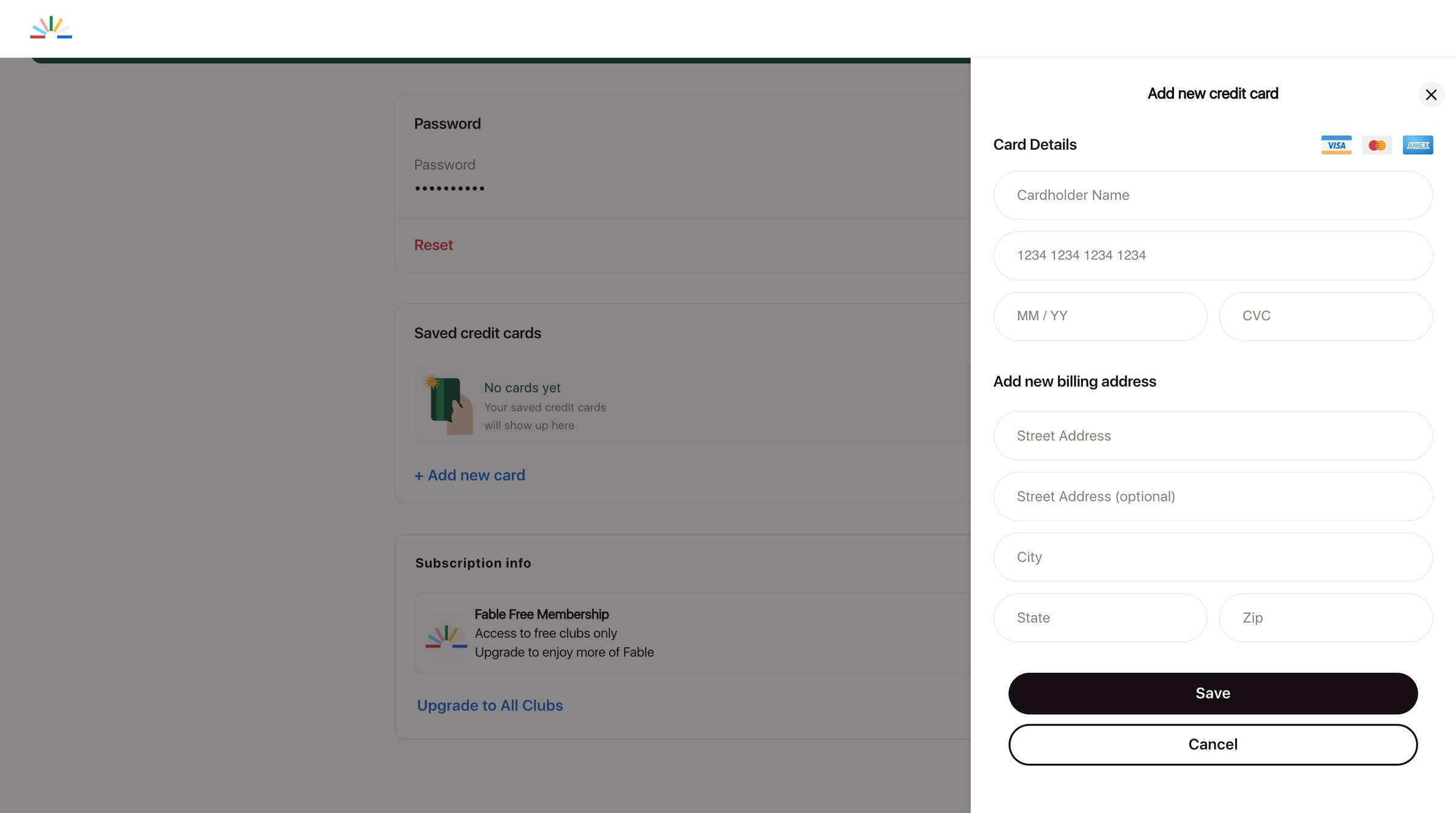 Account Settings - Fable | Stories for everyone from Fable