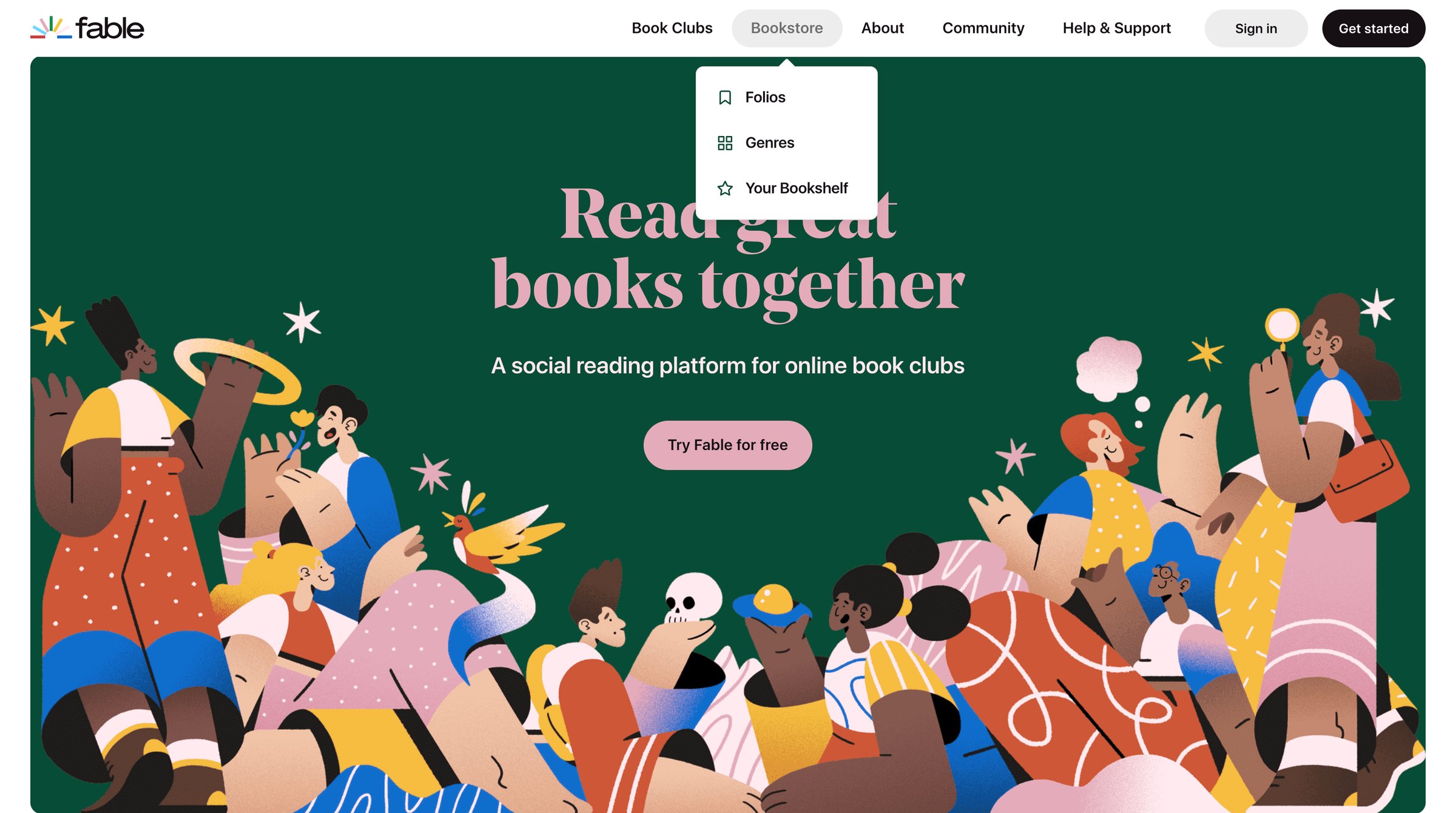 Fable - A Modern Day Book Club App for Social Reading | Fable screen