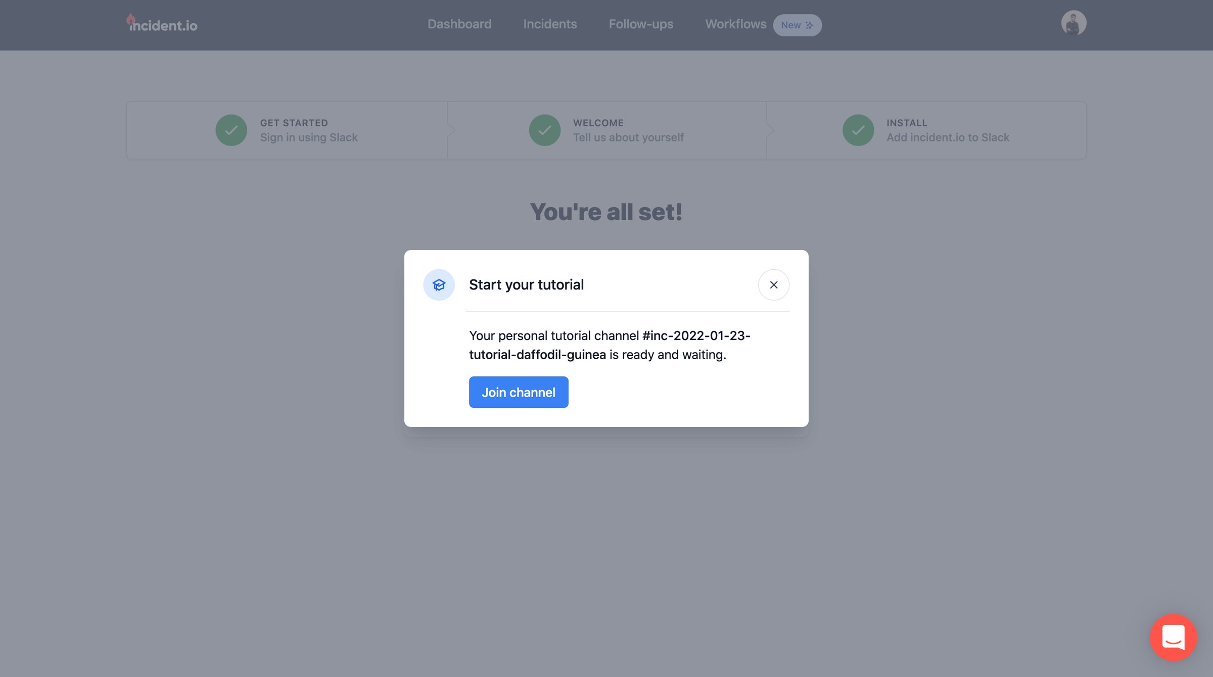 Incident - incident.io screen