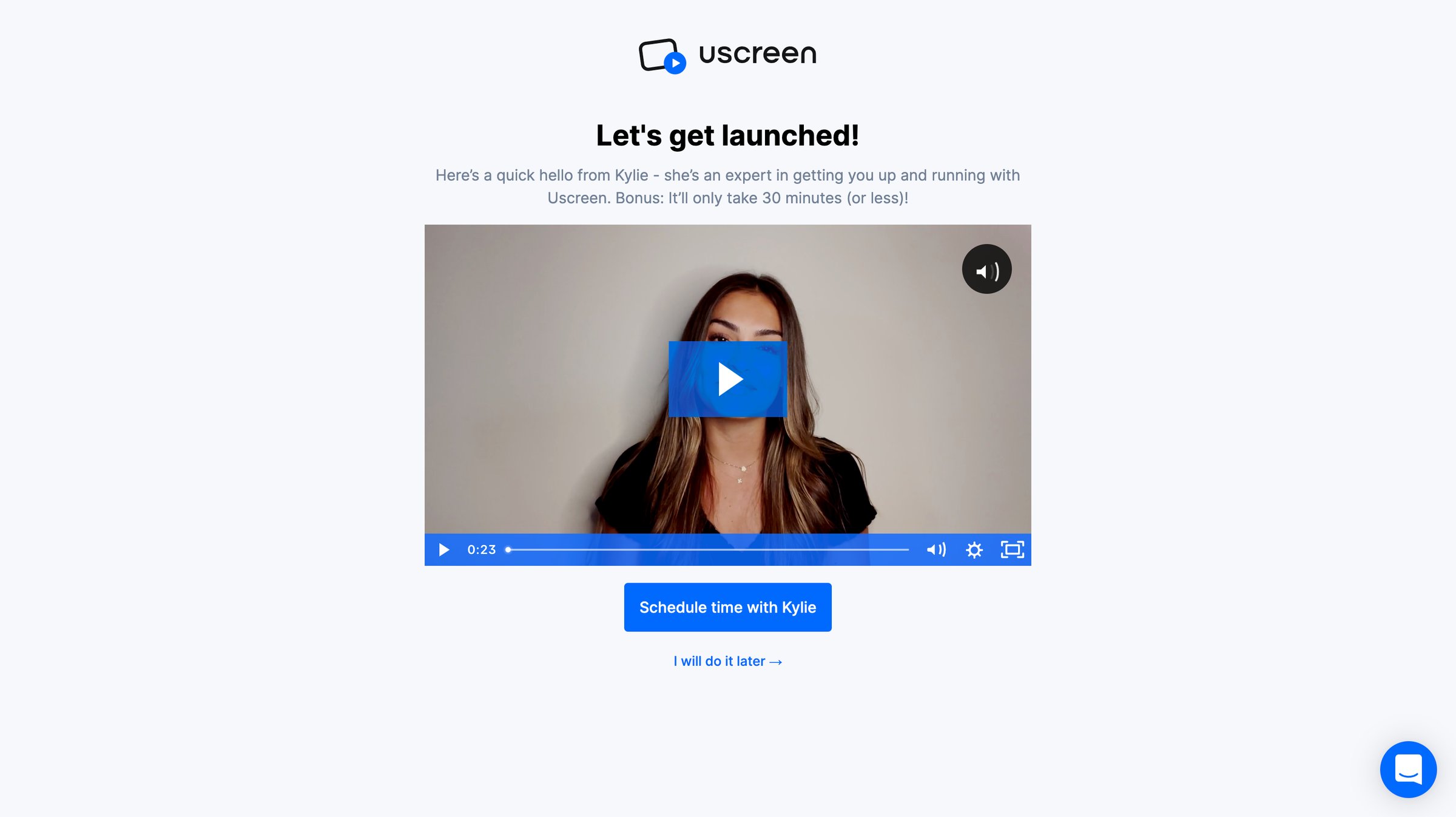 Uscreen - Admin area screen