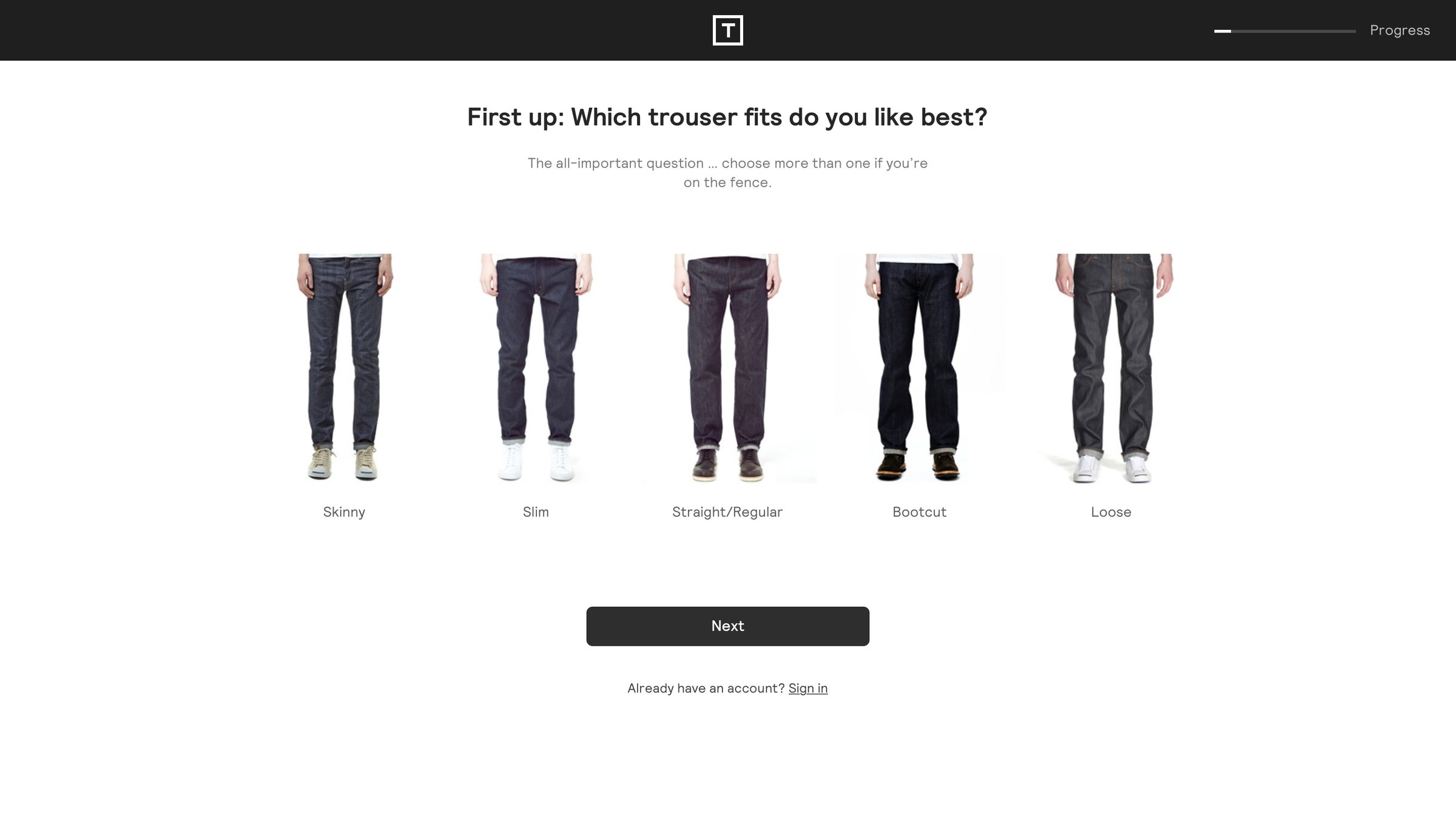 Thread - Onboarding screen