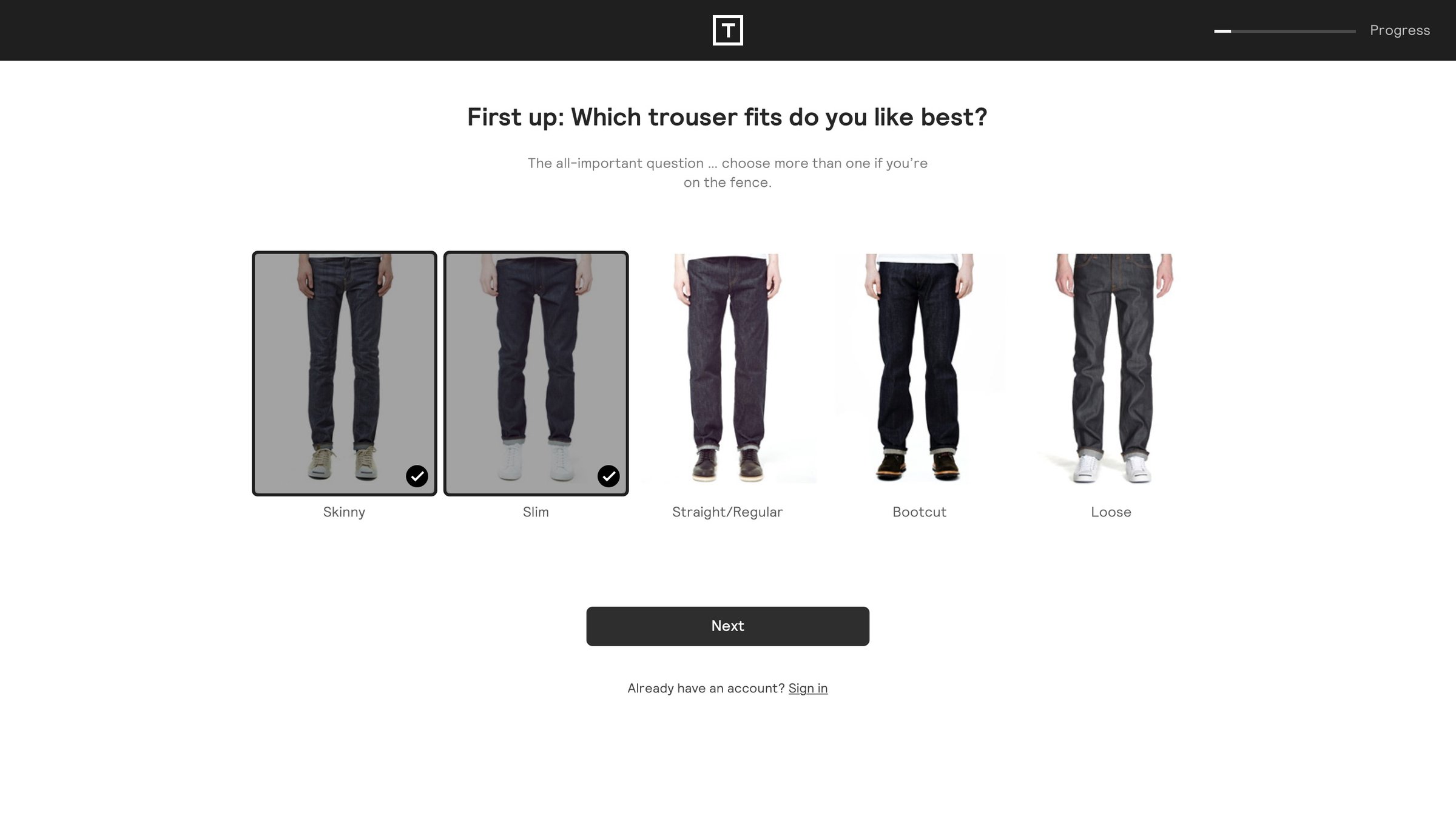 Thread - Onboarding screen