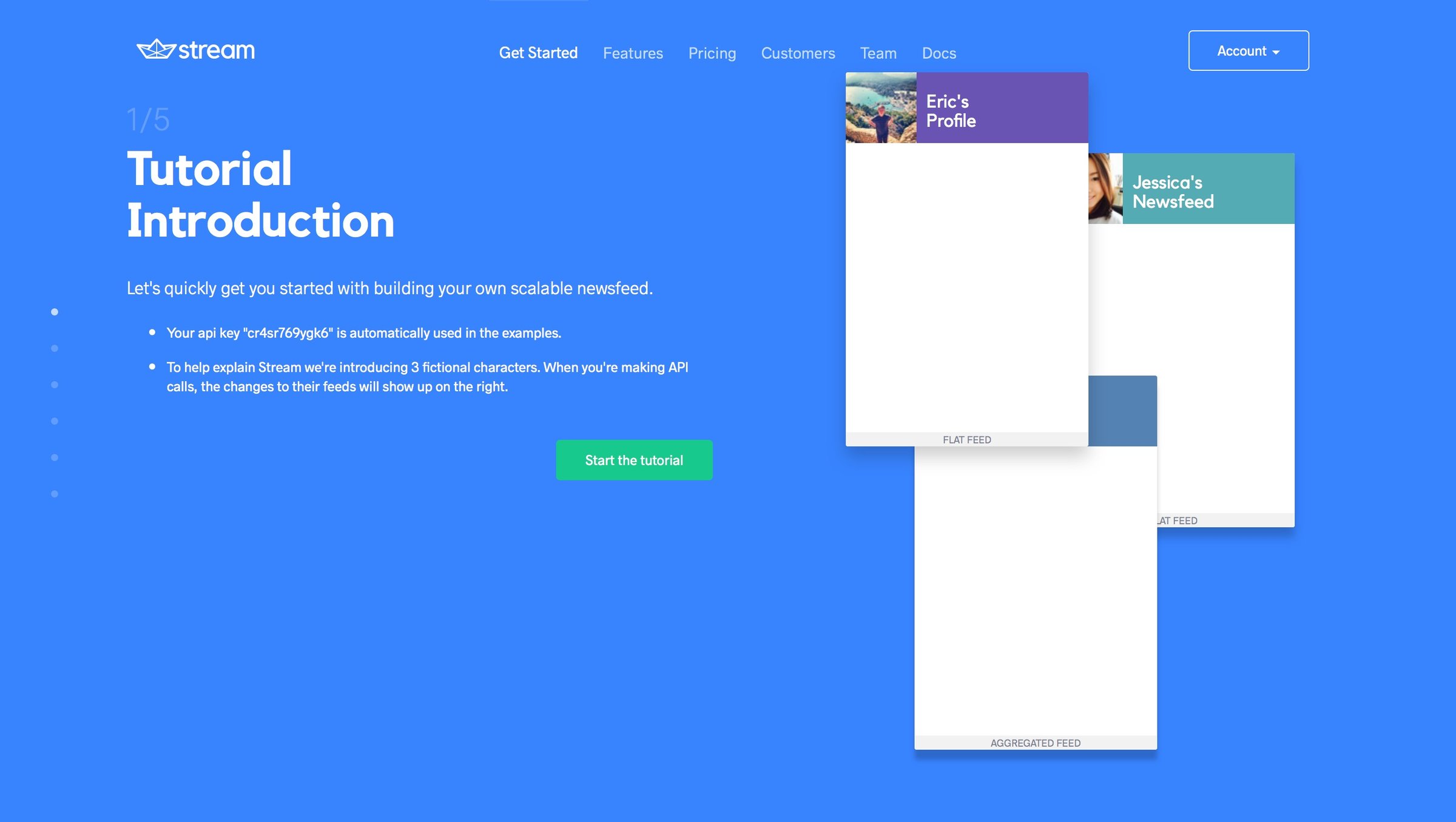Stream - Onboarding screen