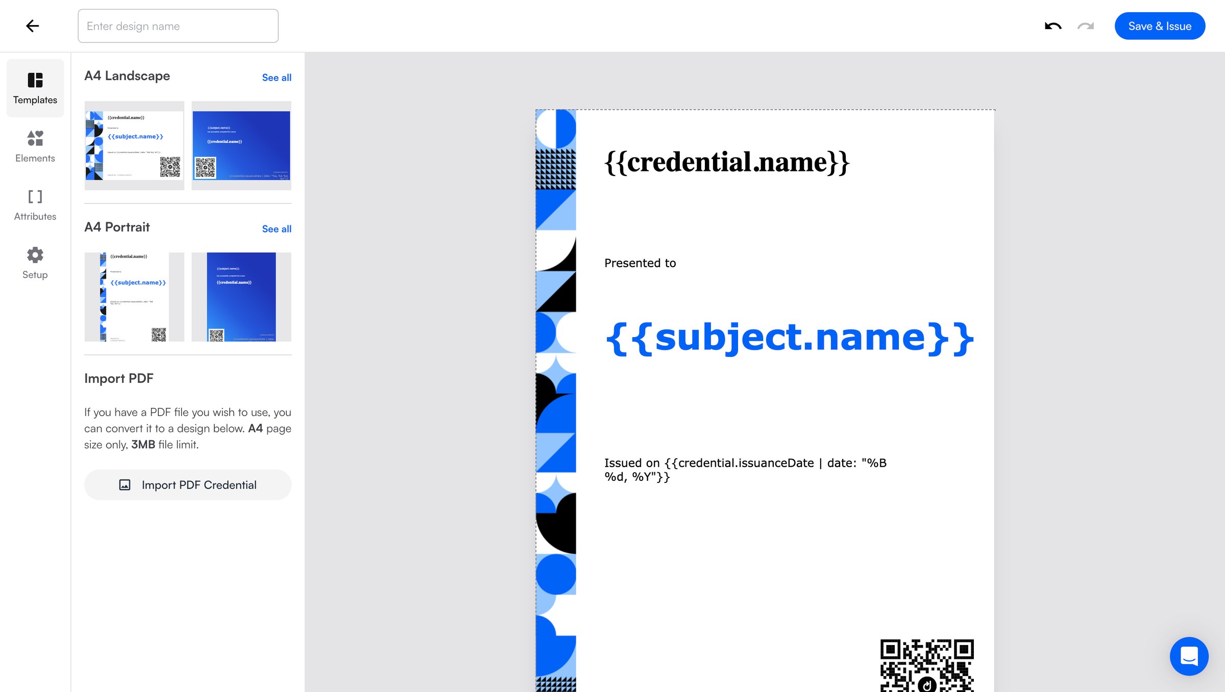 Dock - Dock Certs screen