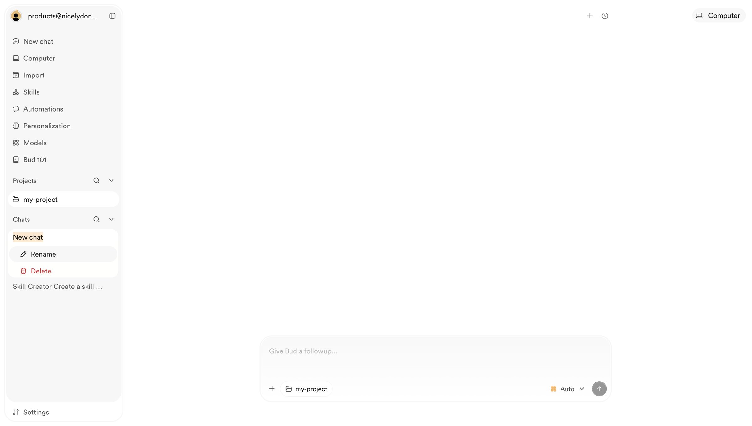 Bud - Bud | Your AI Worker screen