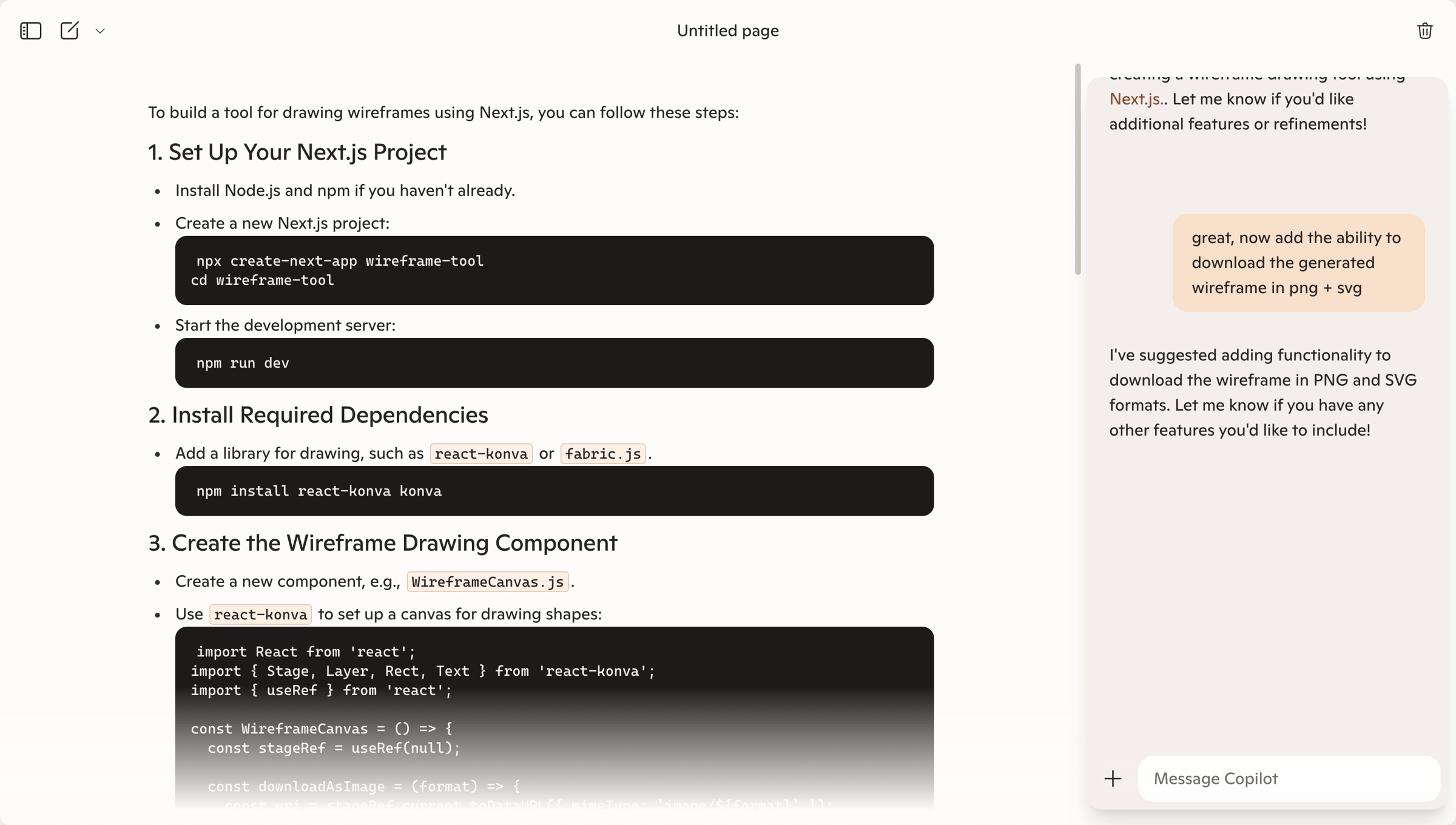 Copilot - Microsoft Copilot: Your AI companion screen