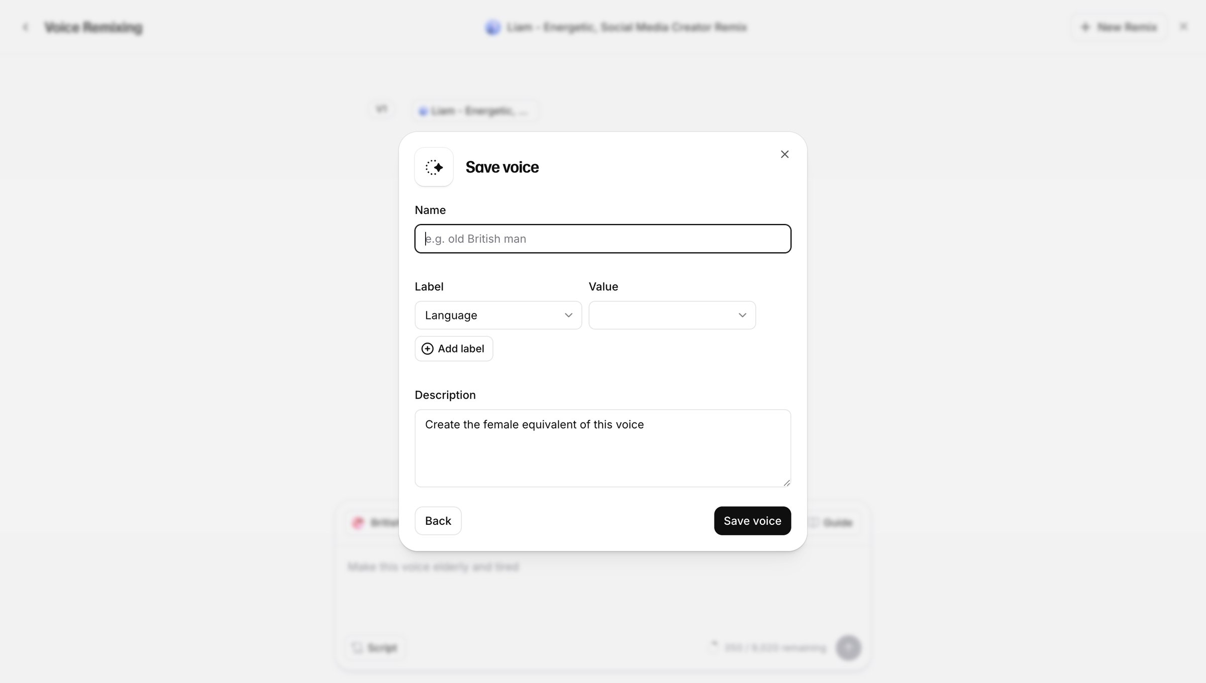 Elevenlabs - Voices | ElevenLabs screen