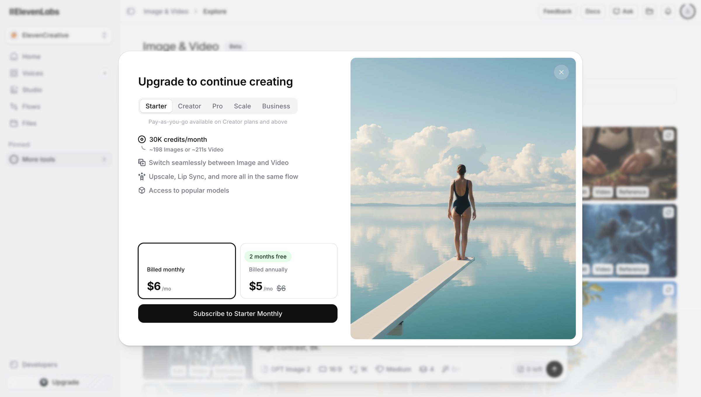 Elevenlabs - Image & Video | ElevenLabs screen