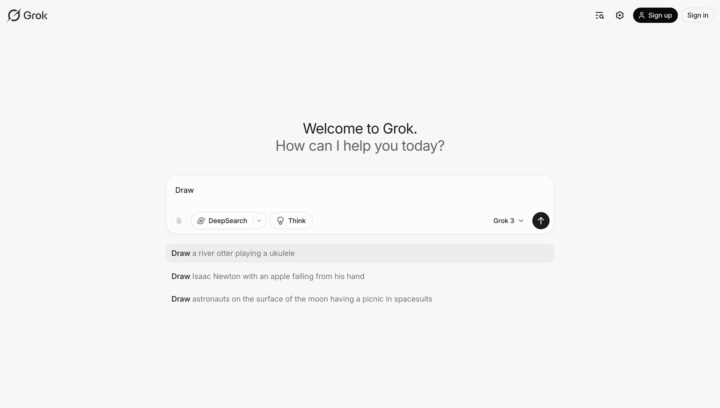 Grok screen