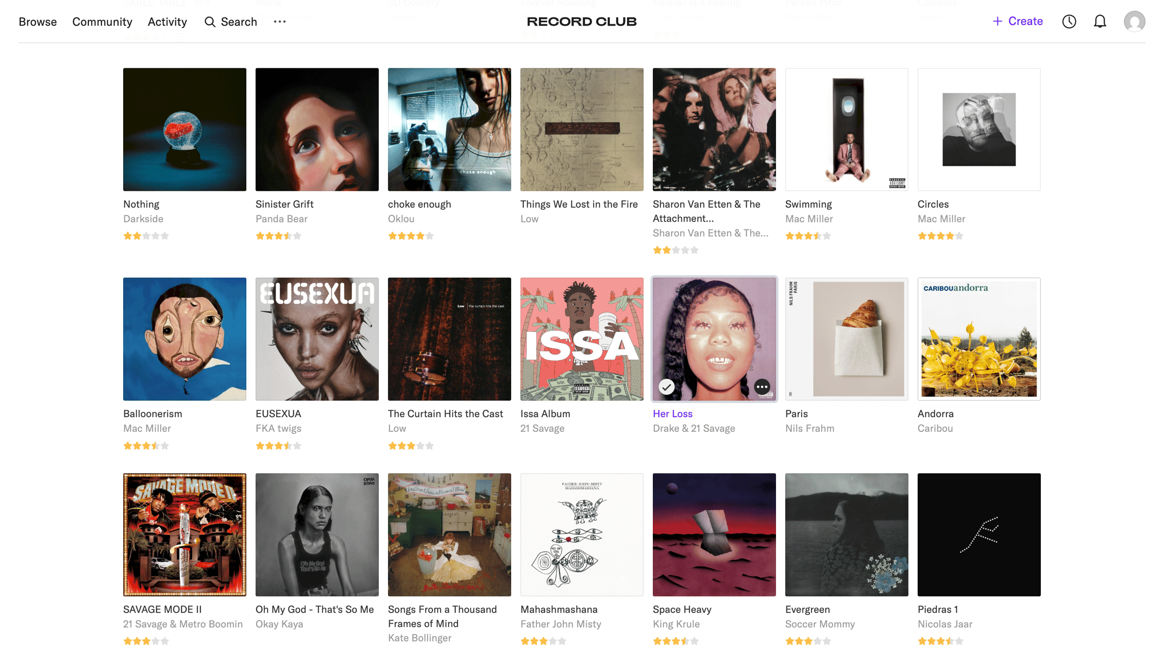 Record club - Gavin Nelson's releases – Record Club screen