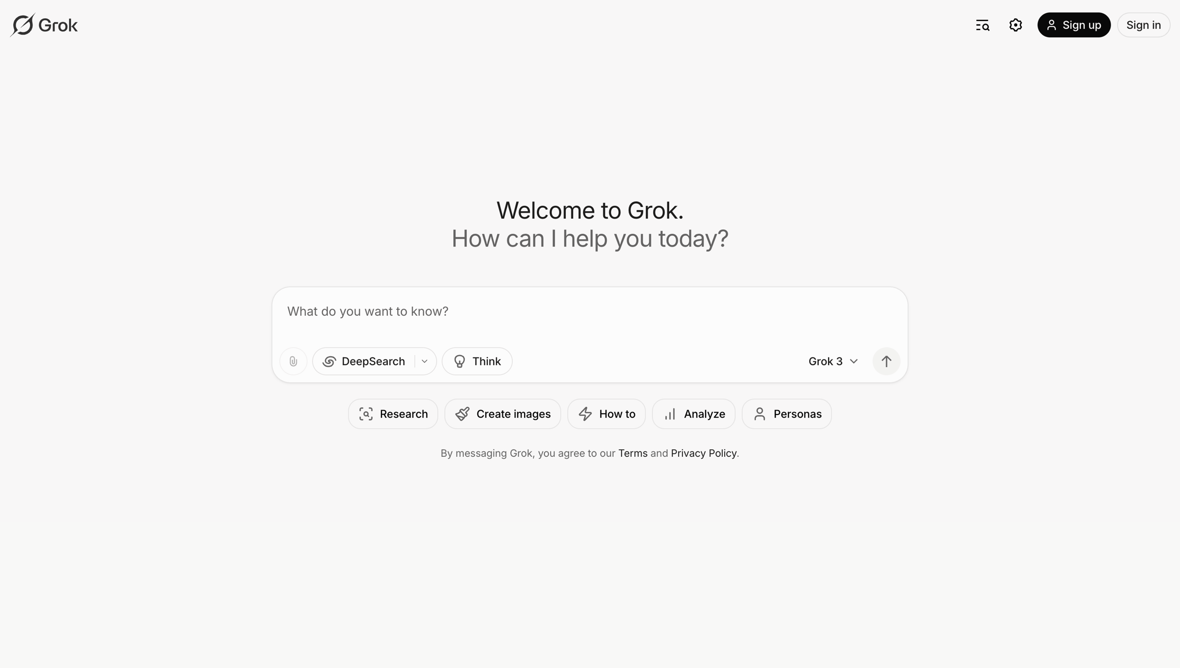 Grok screen