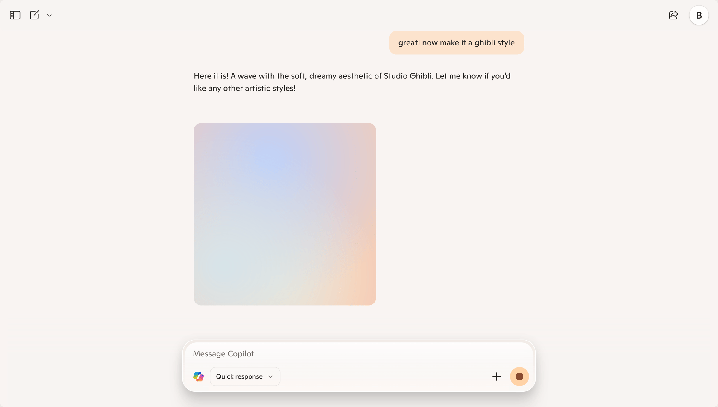 Copilot - Microsoft Copilot: Your AI companion screen