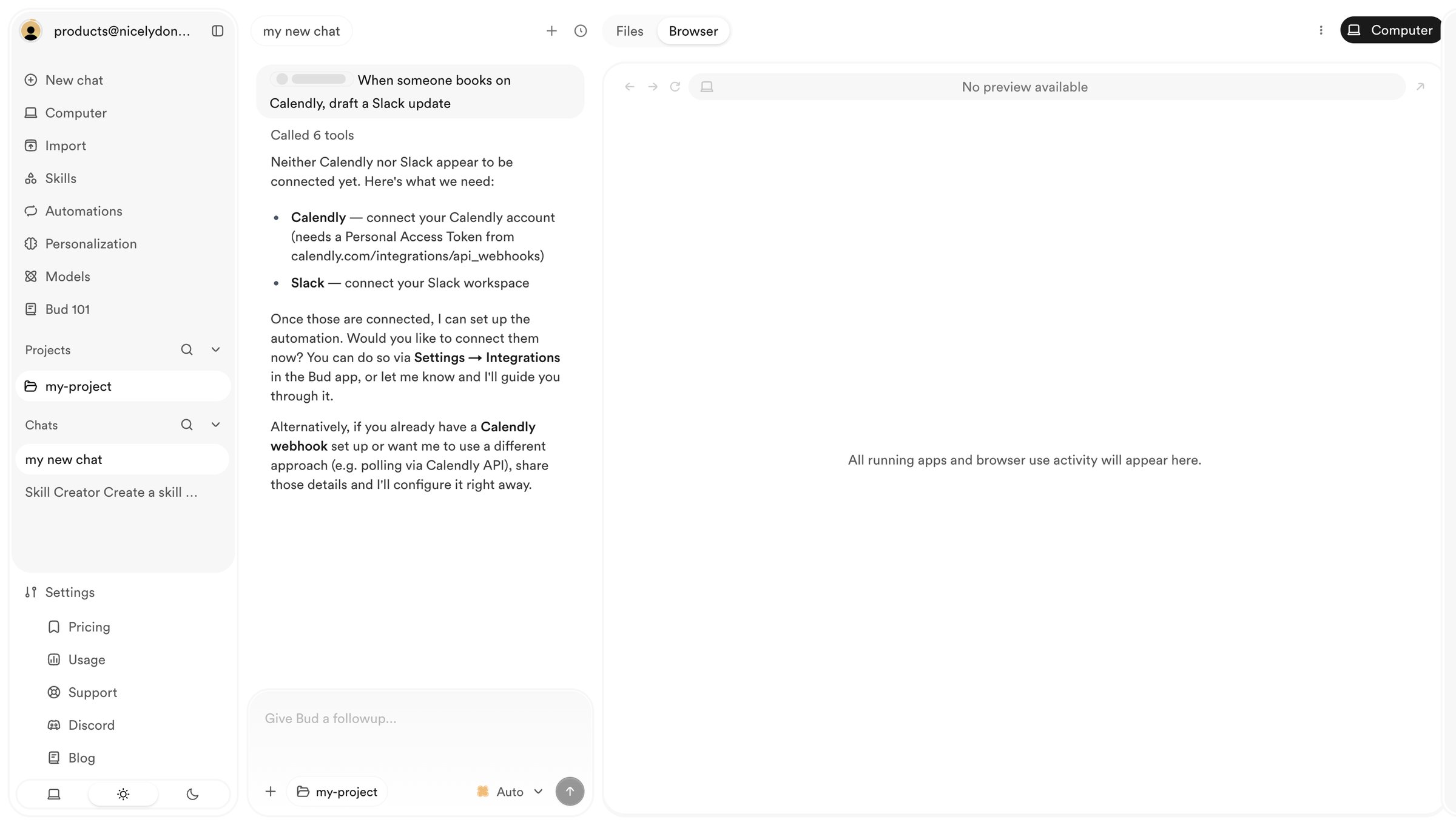 Bud - Bud | Your AI Worker screen
