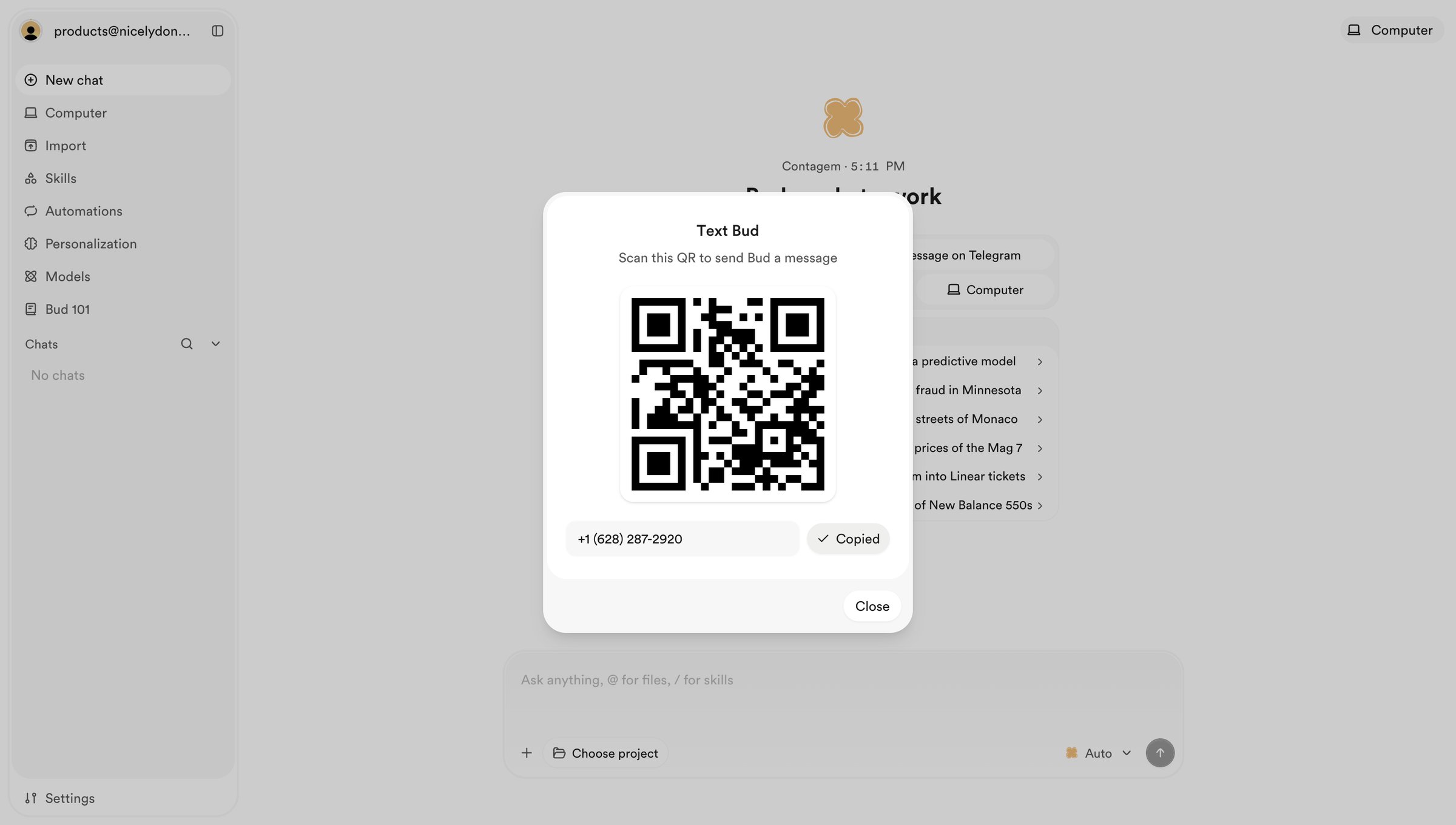 Bud - Bud - Your AI Worker screen