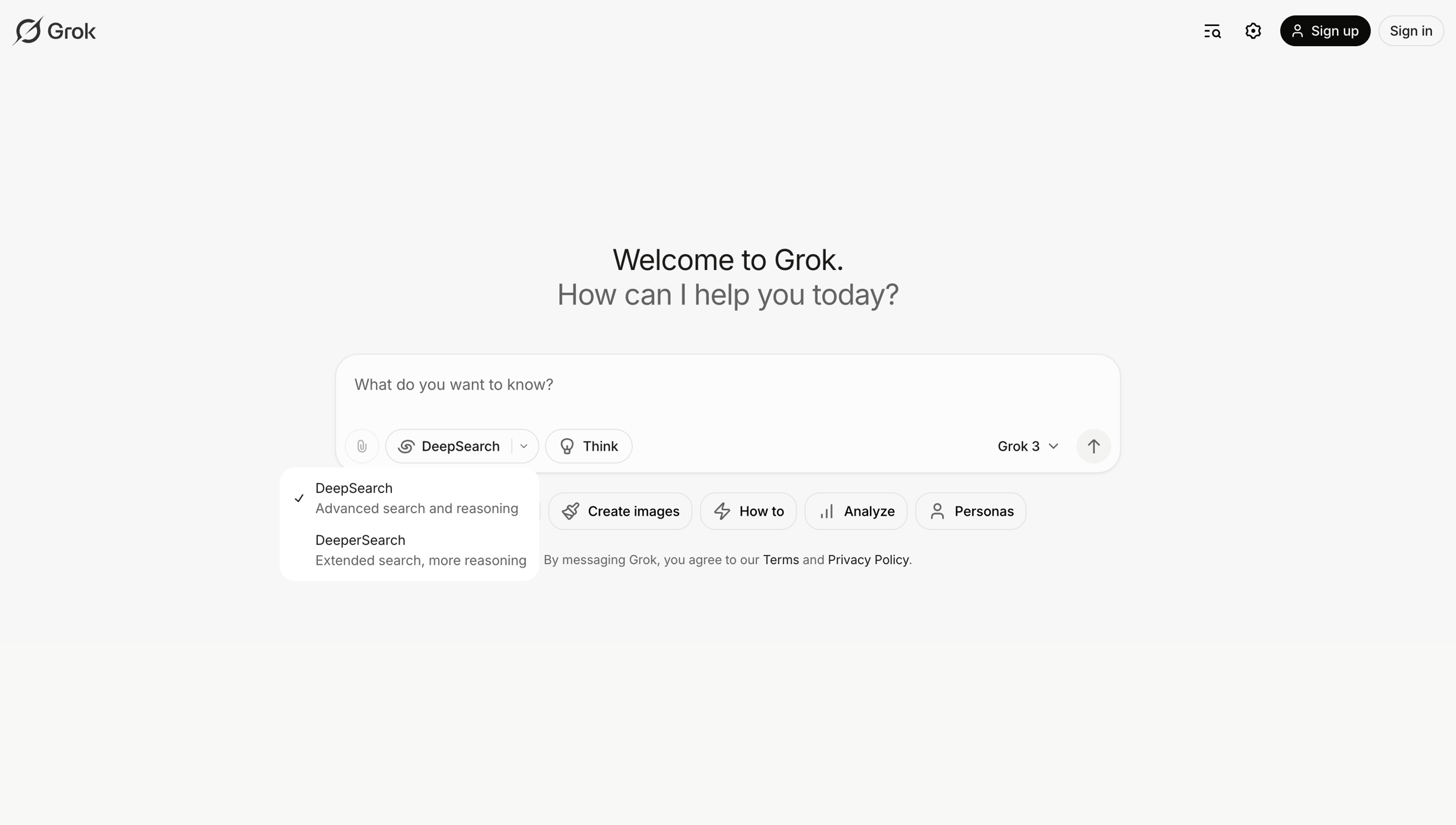 Grok screen