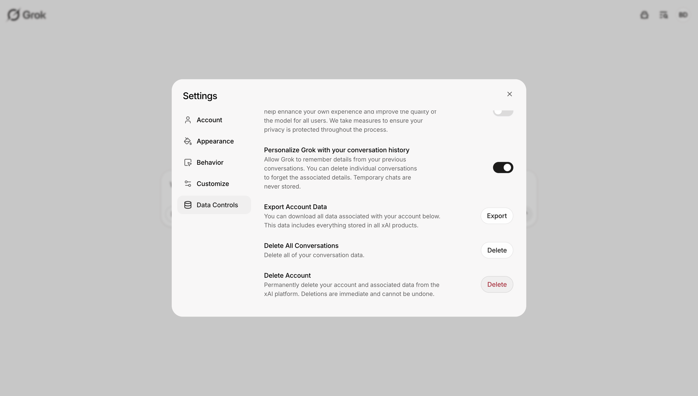 Grok screen