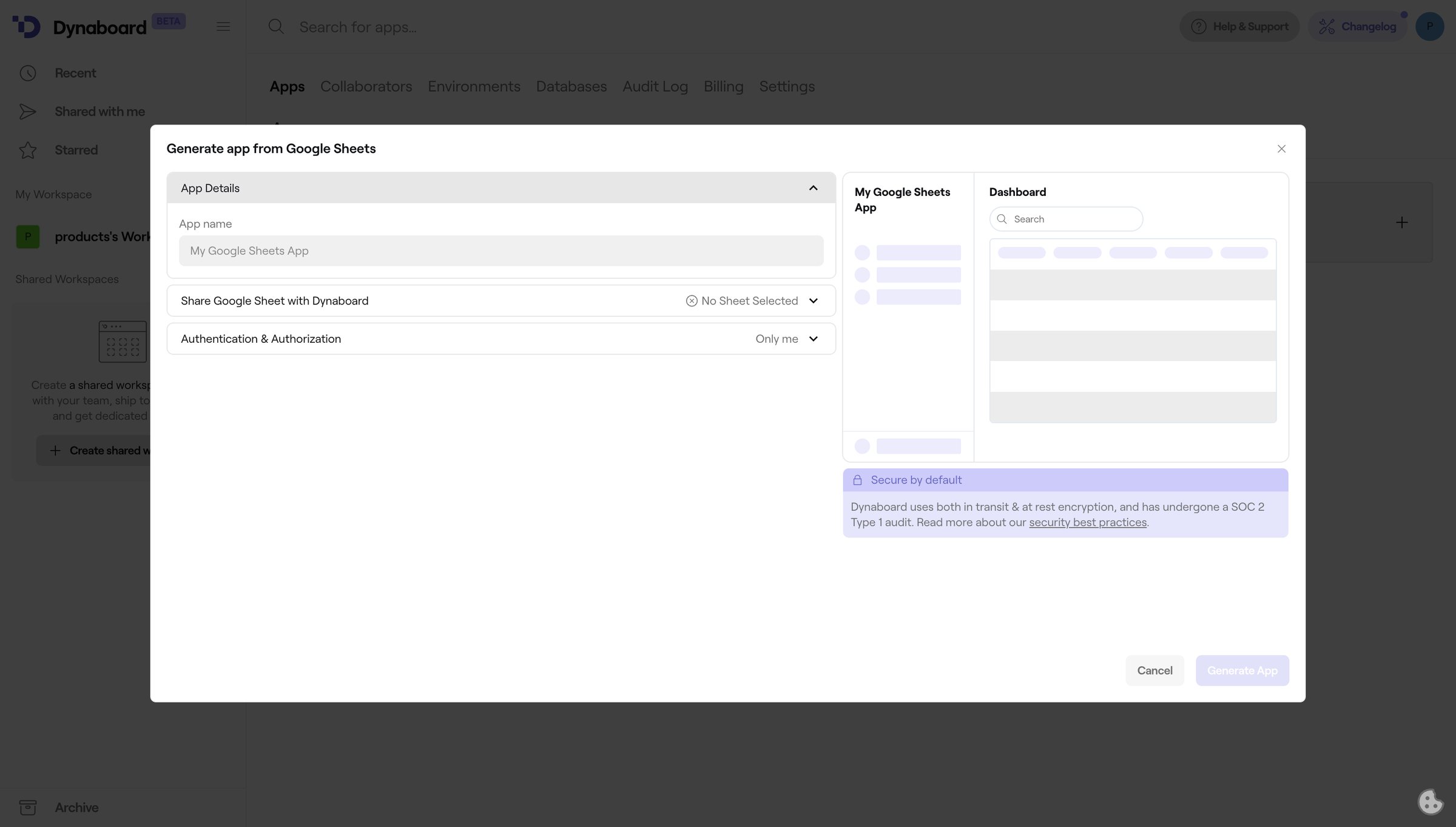 Dynaboard - Apps • Dynaboard screen