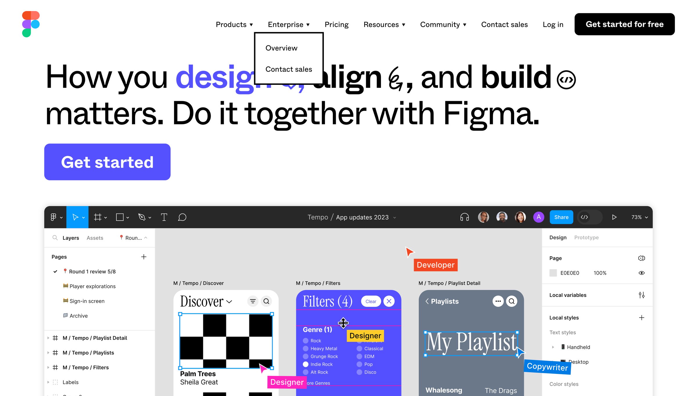 Figma - Figma The Collaborative Interface Design Tool screen