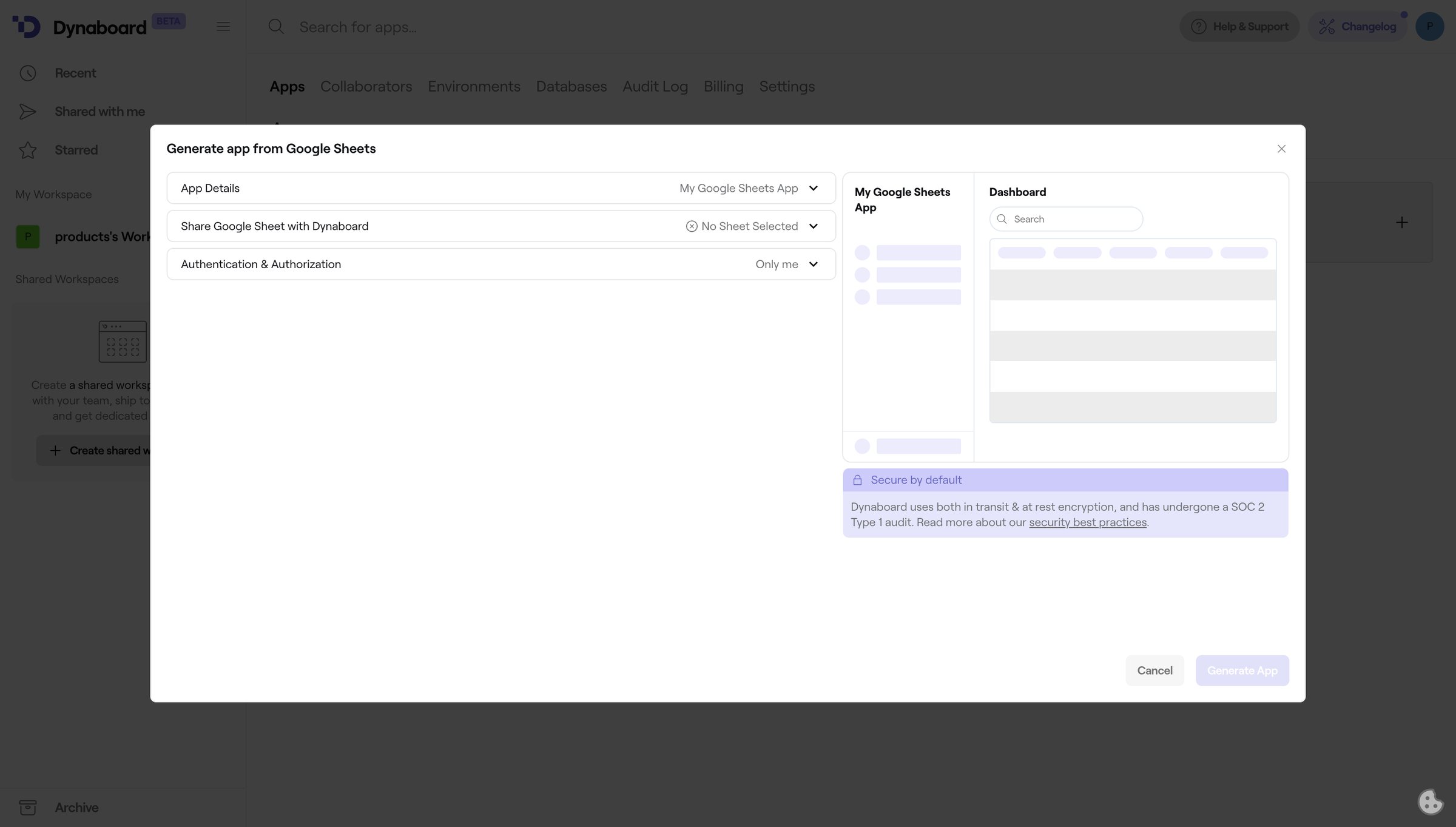 Dynaboard - Apps • Dynaboard screen
