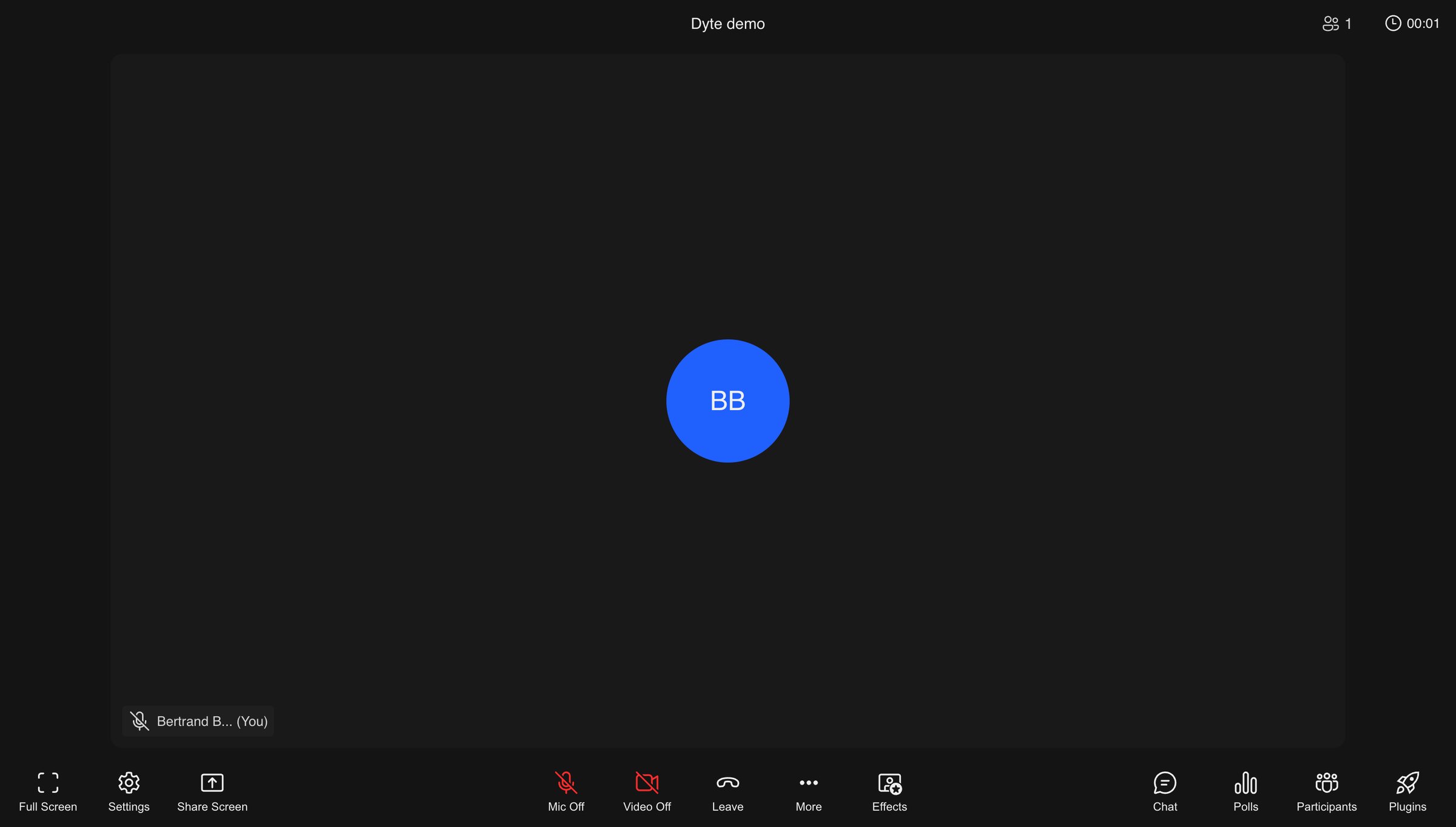 Dyte - Dyte Demo - The most developer friendly live video SDK screen