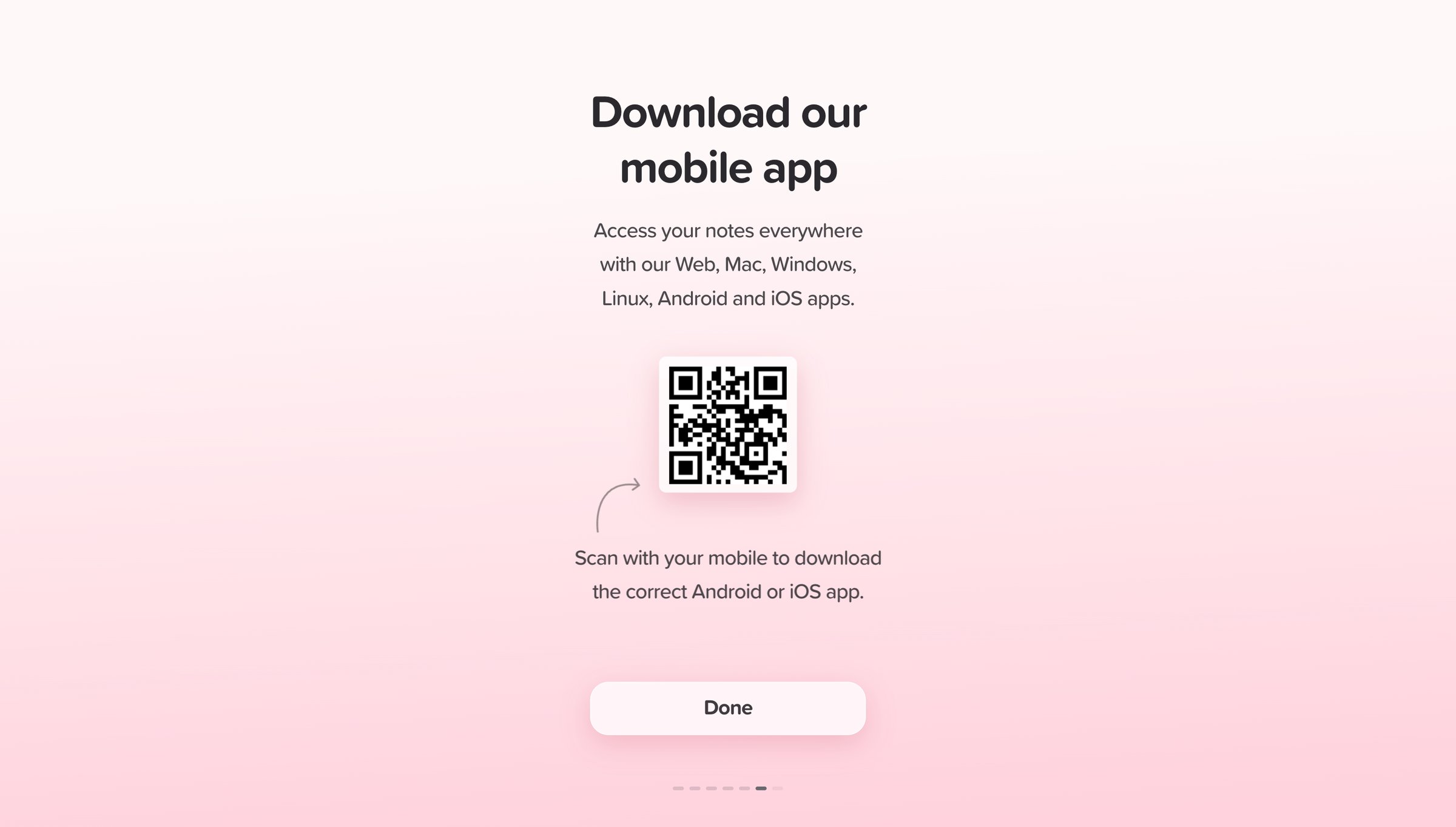 Supernotes - Home | Supernotes screen