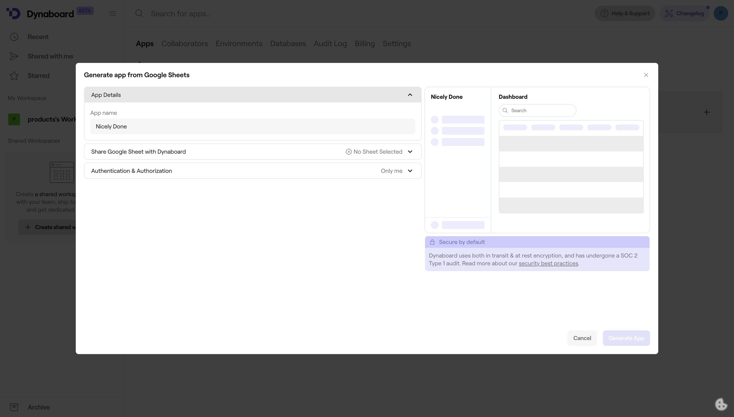 Dynaboard - Apps • Dynaboard screen