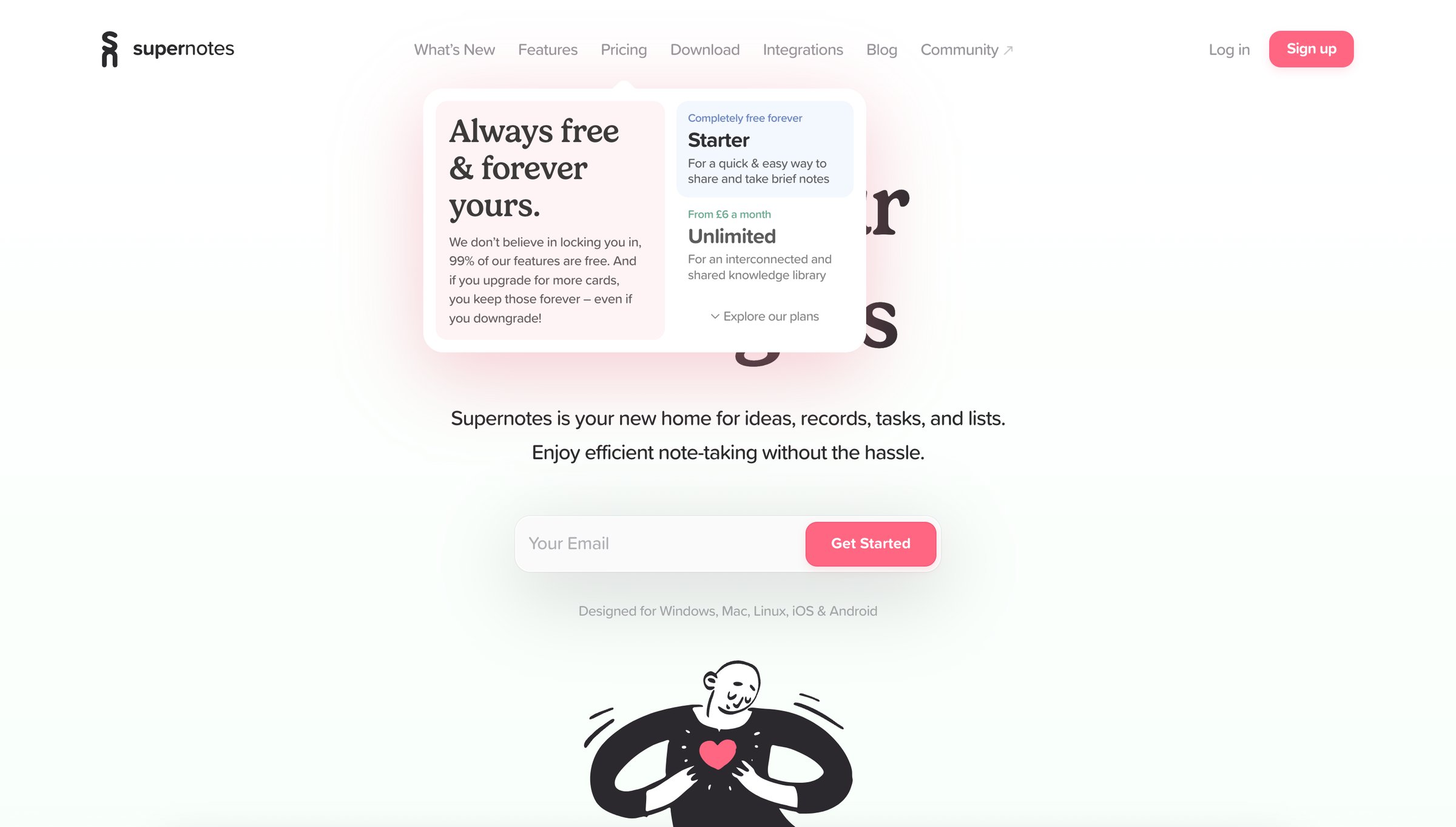 Supernotes - Supernotes | The best collaborative note-taking app screen