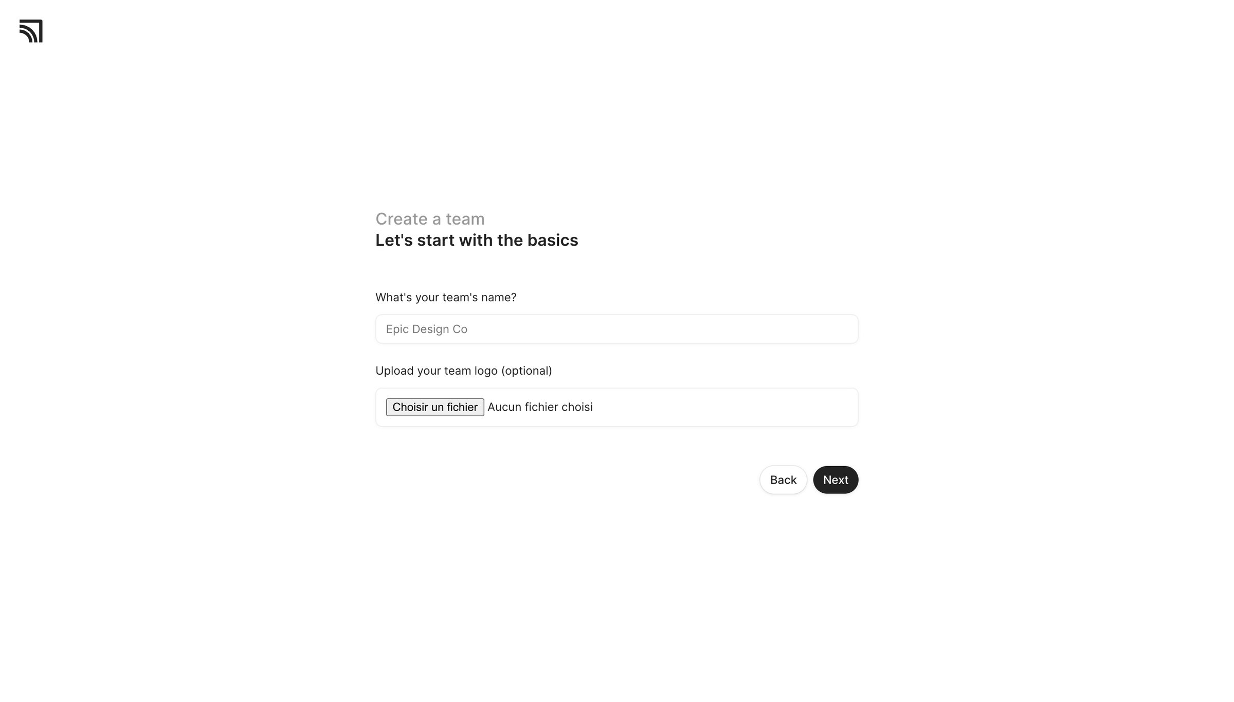 Marathon - Create A Team ‐ Marathon screen