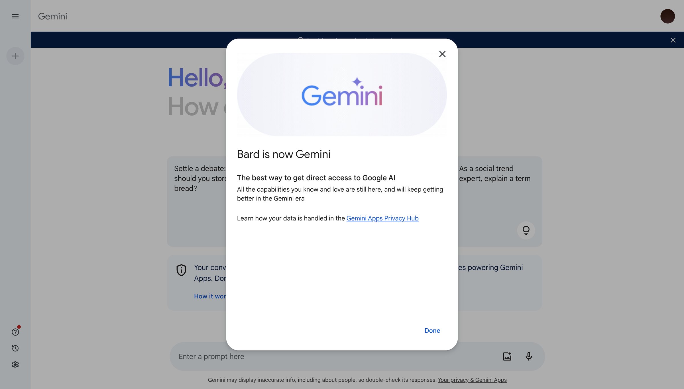 Gemini screen