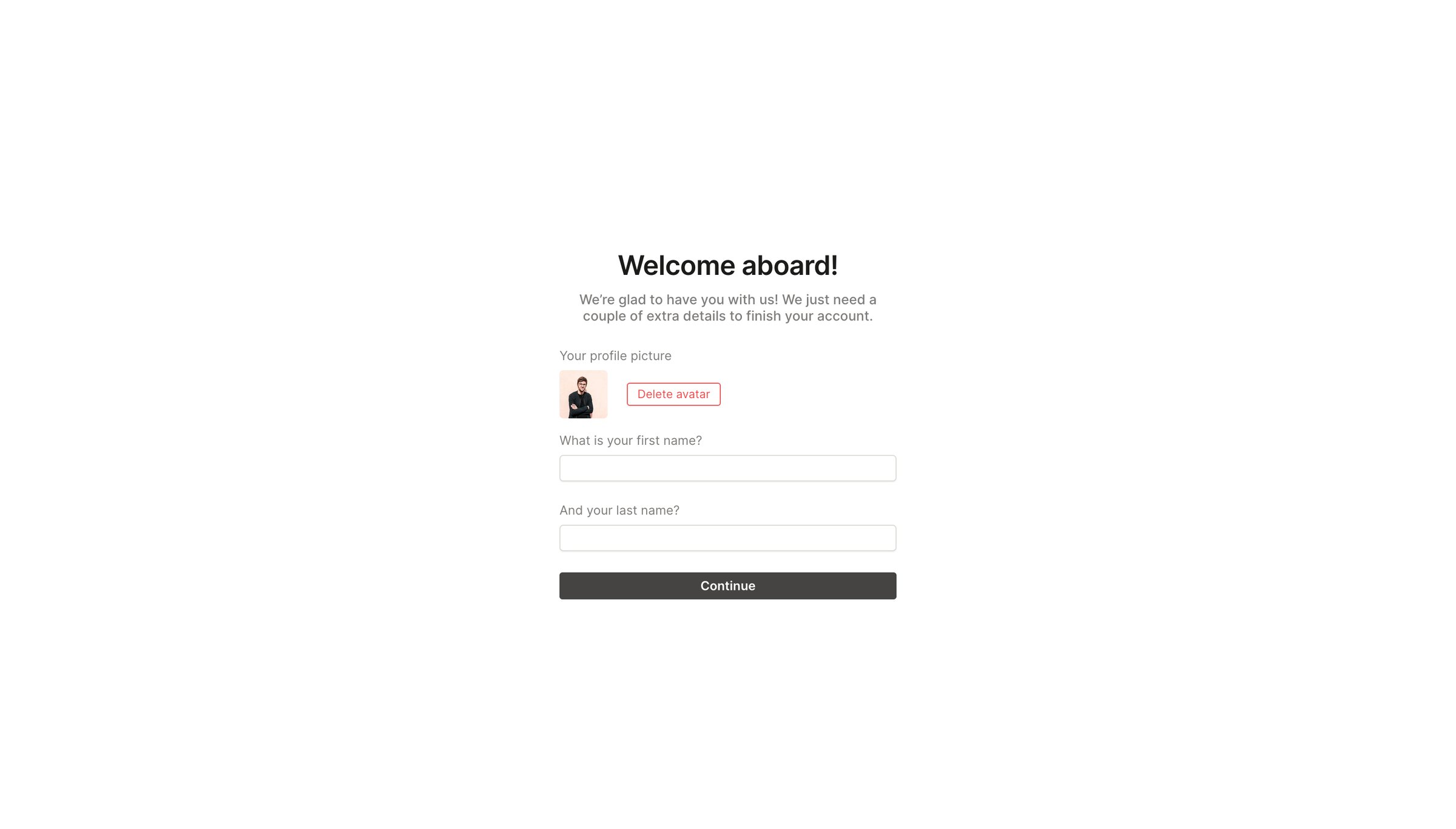 QuestionScout - Onboarding - QuestionScout screen