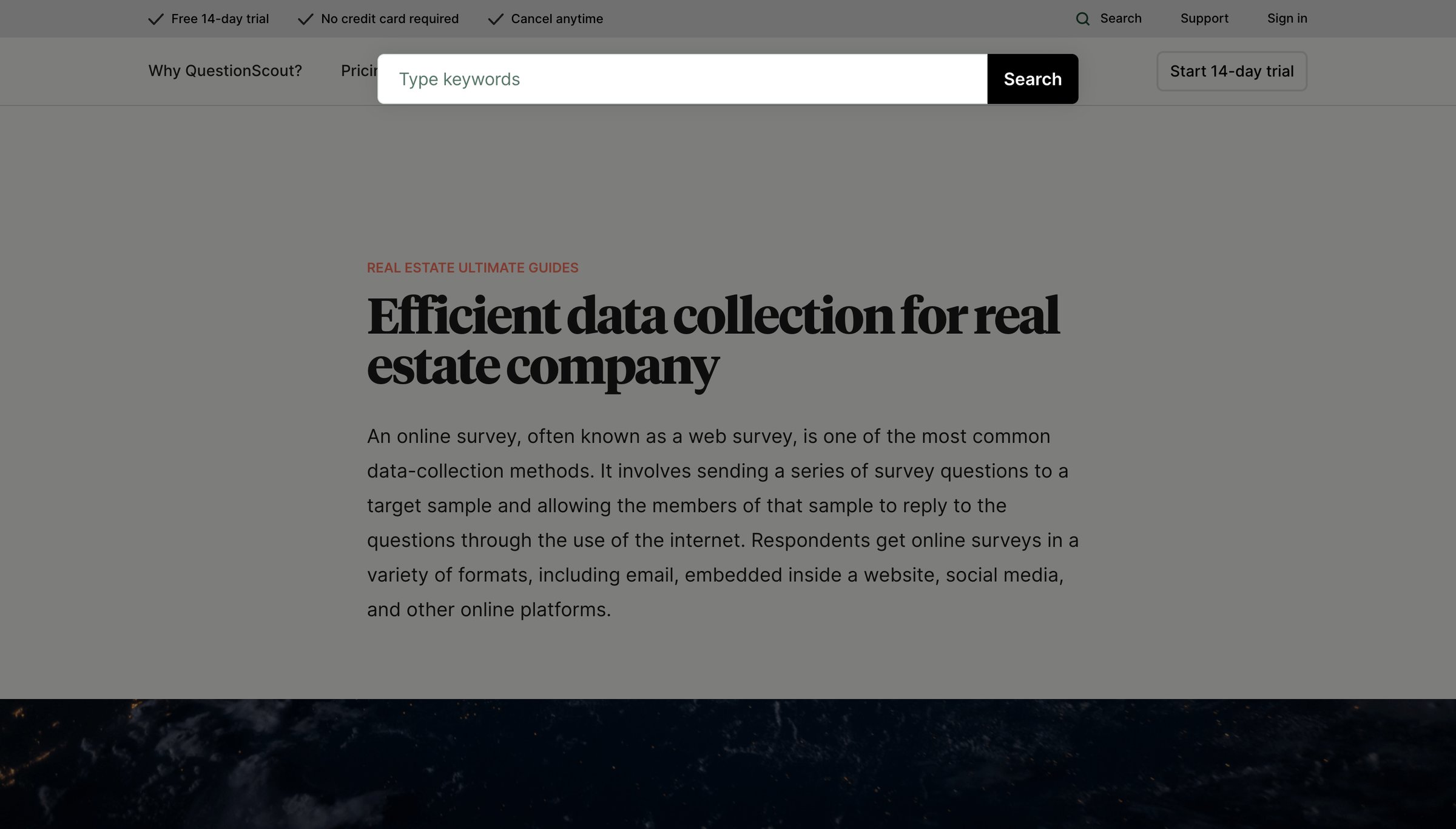 QuestionScout - Efficient data collection for real estate company | QuestionScout screen