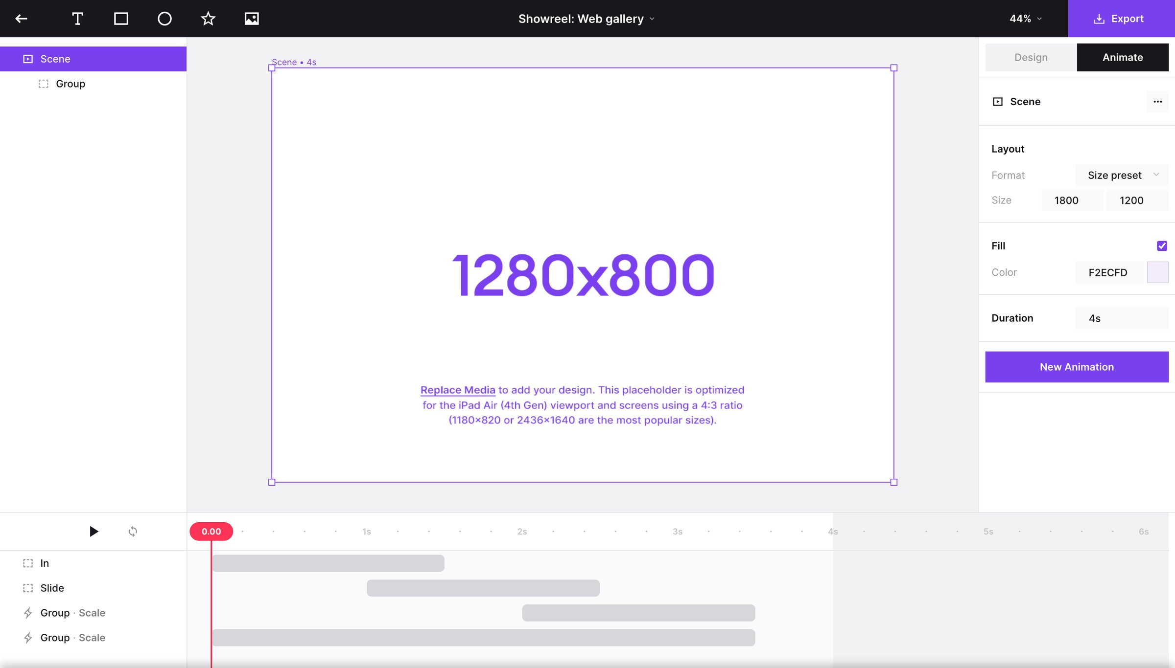 Jitter - Showreel Web gallery · Jitter screen