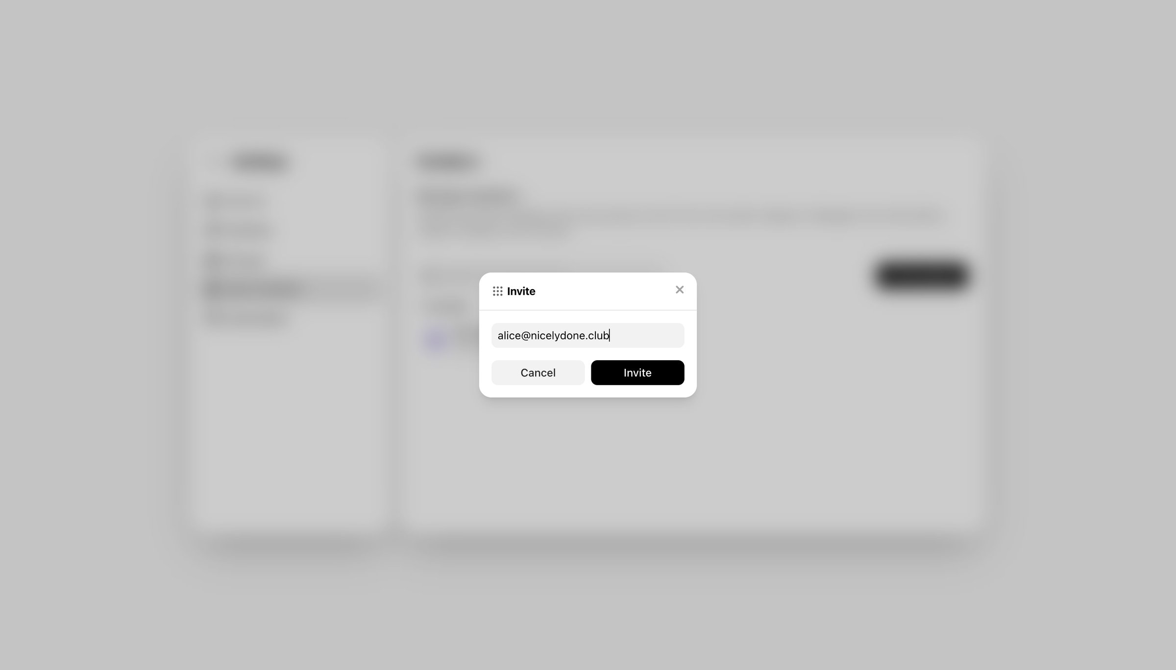 Shuttle - Members screen