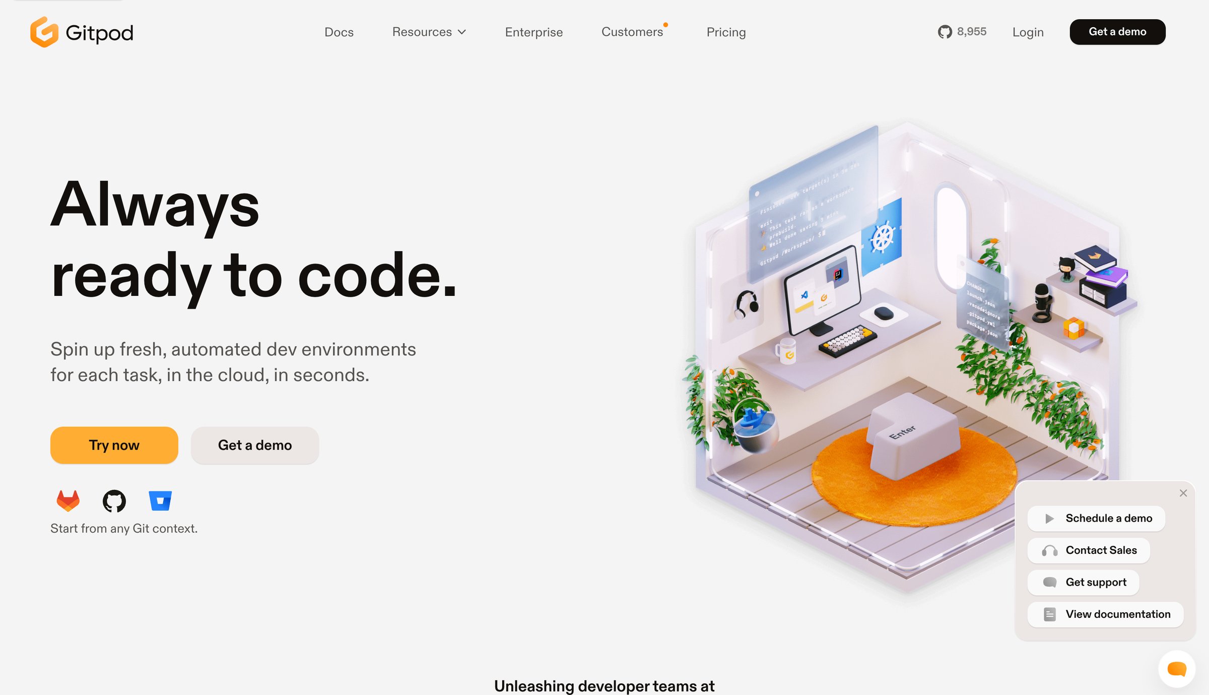 Gitpod Always ready to code. from Gitpod