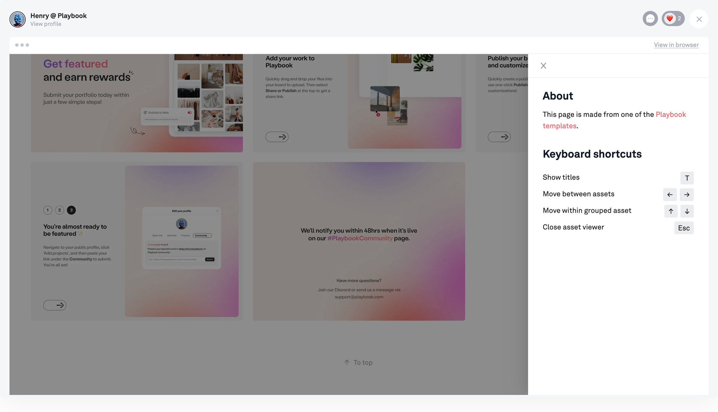 Playbook - MarchPortfolioMonth screen
