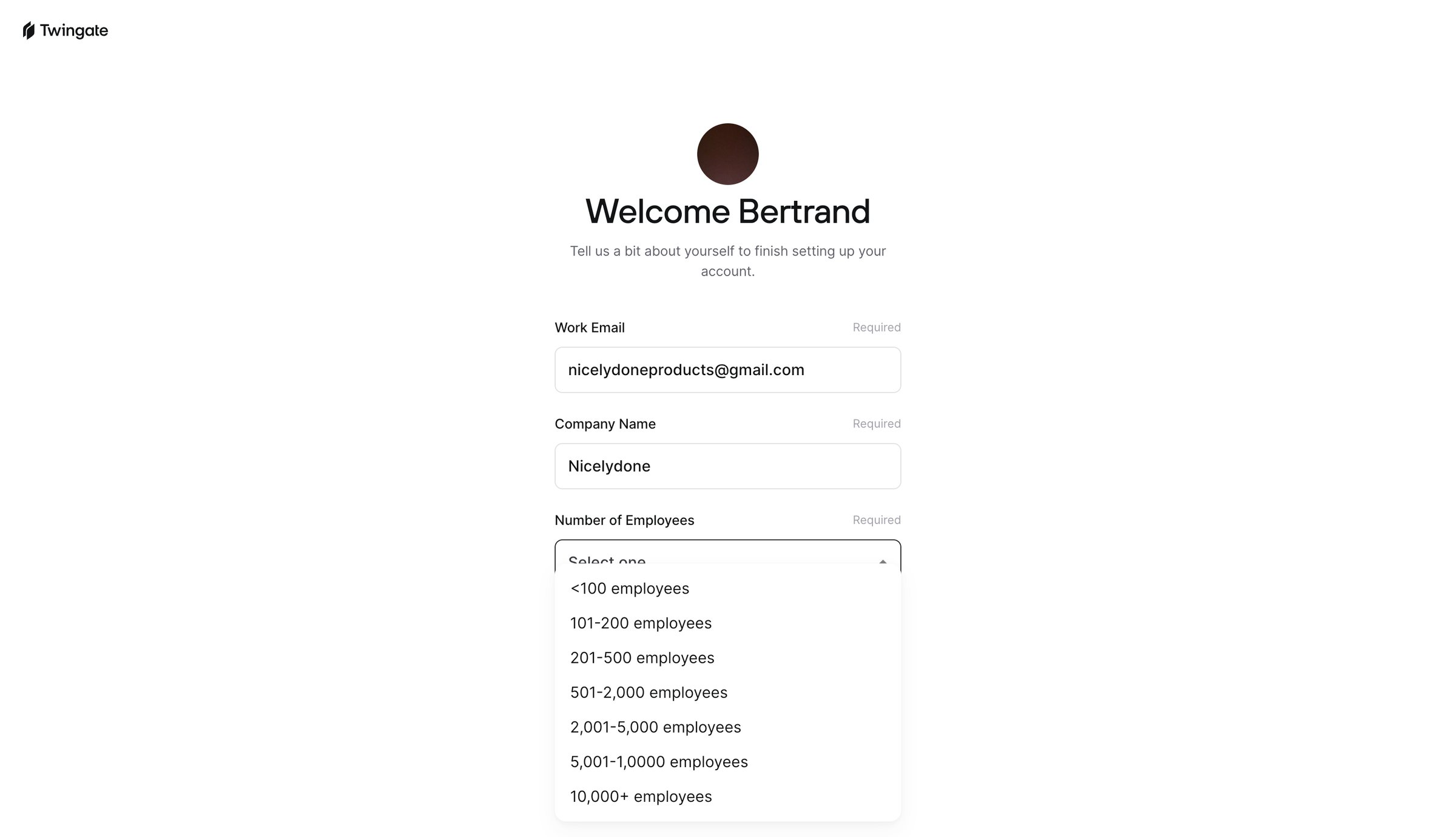 Twingate screen