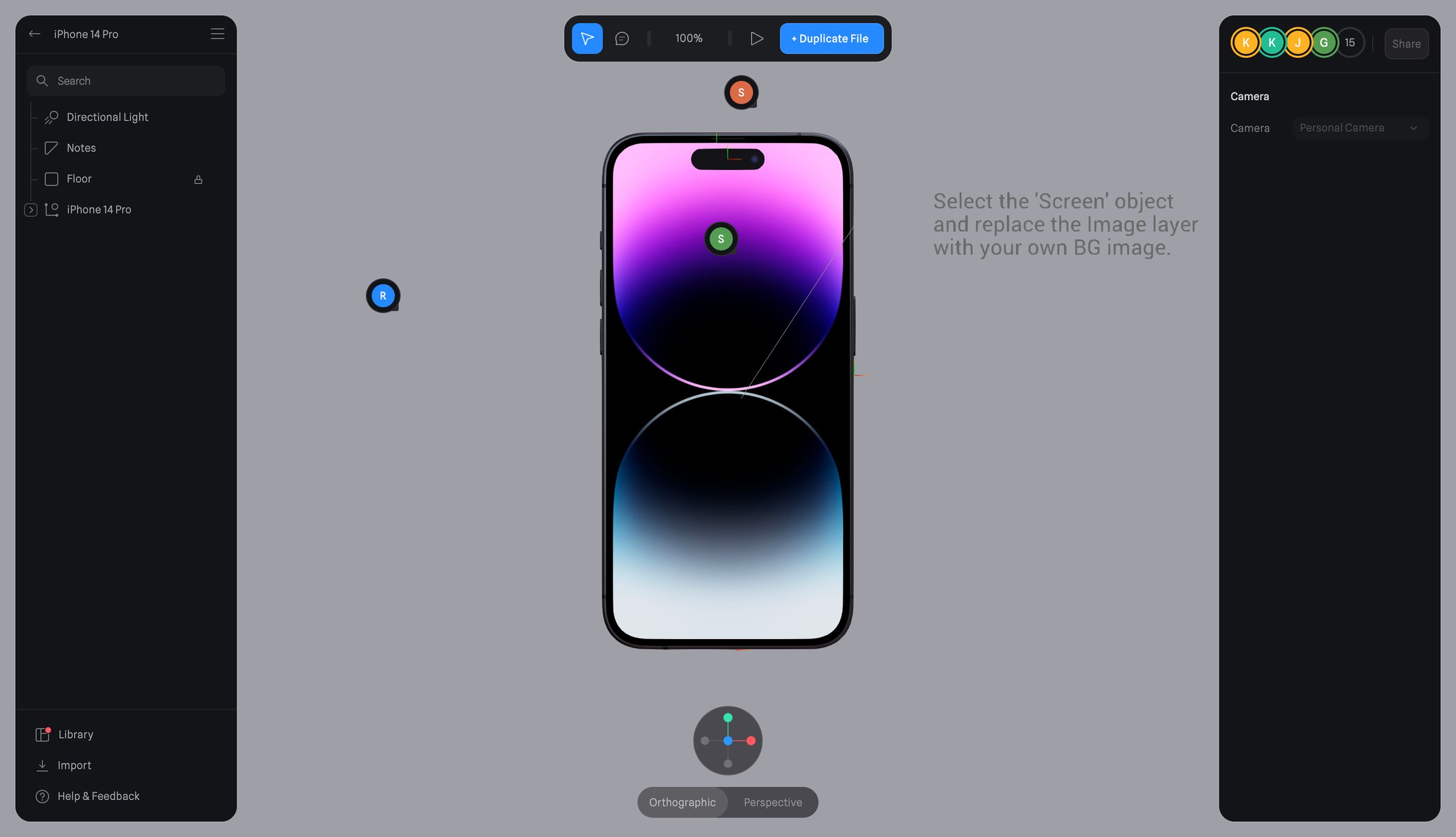 Spline - iPhone 14 Pro · Spline screen