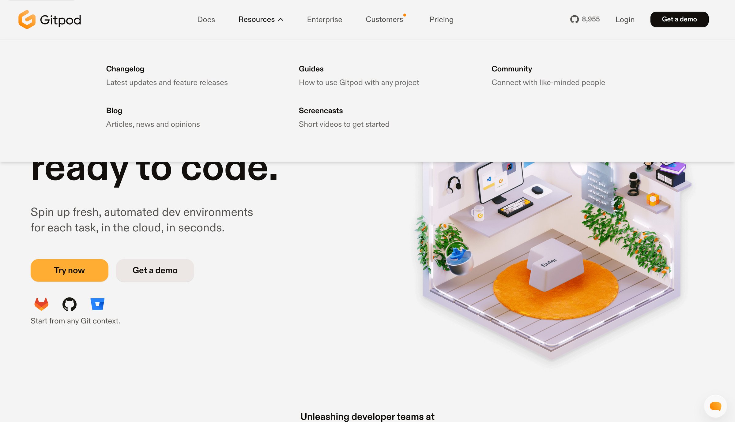 Gitpod Always ready to code. from Gitpod
