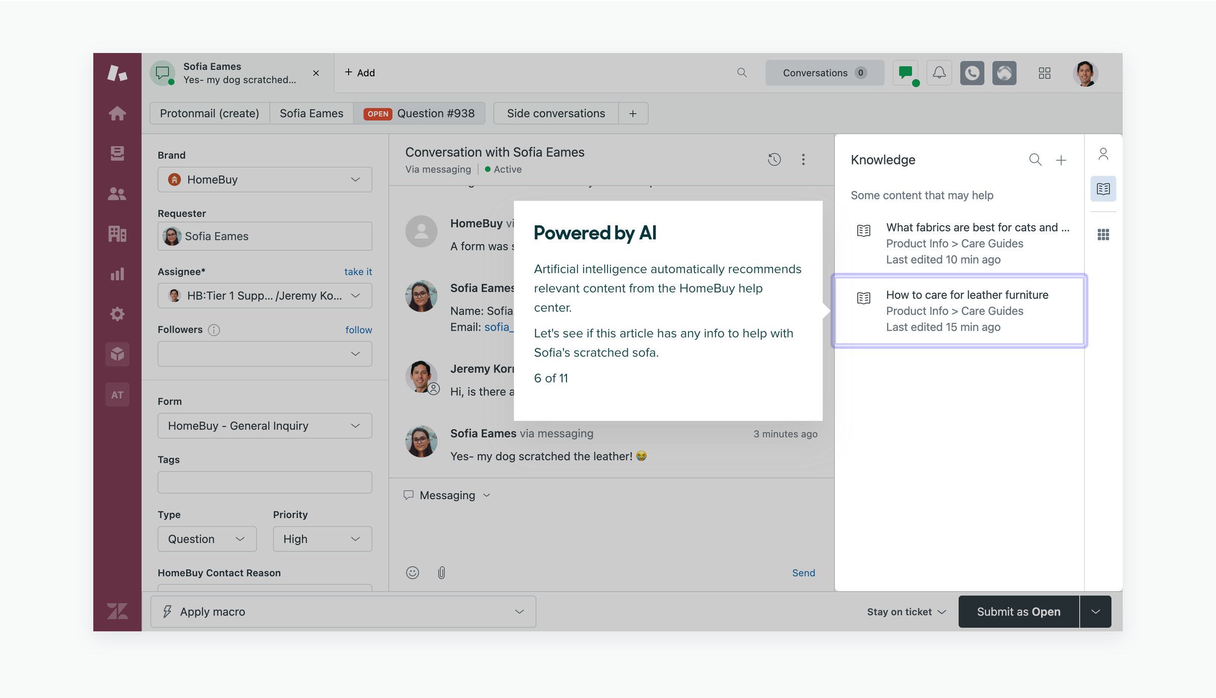 Zendesk - Take a quick tour screen