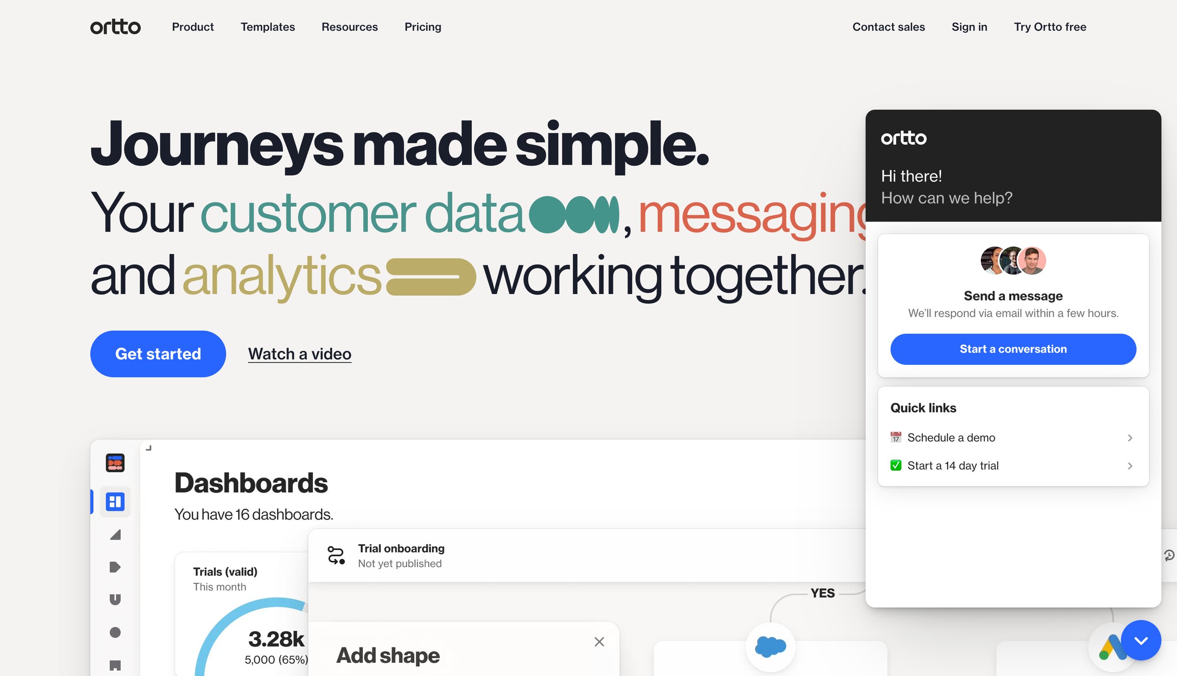 Ortto - Ortto Customer Data, Messaging | Analytics Working Together screen