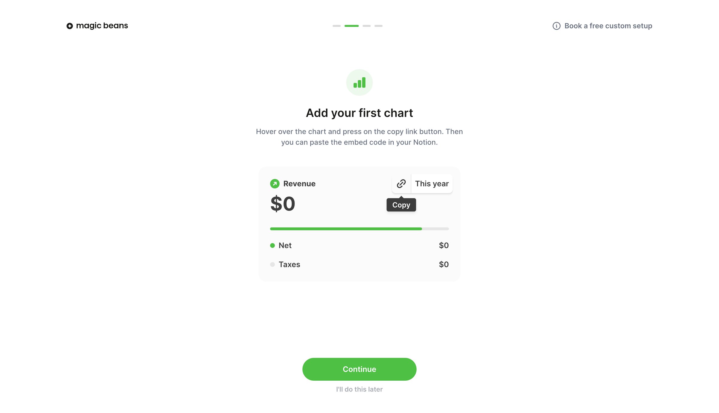 Magic Beans - Onboarding - Magic Beans screen
