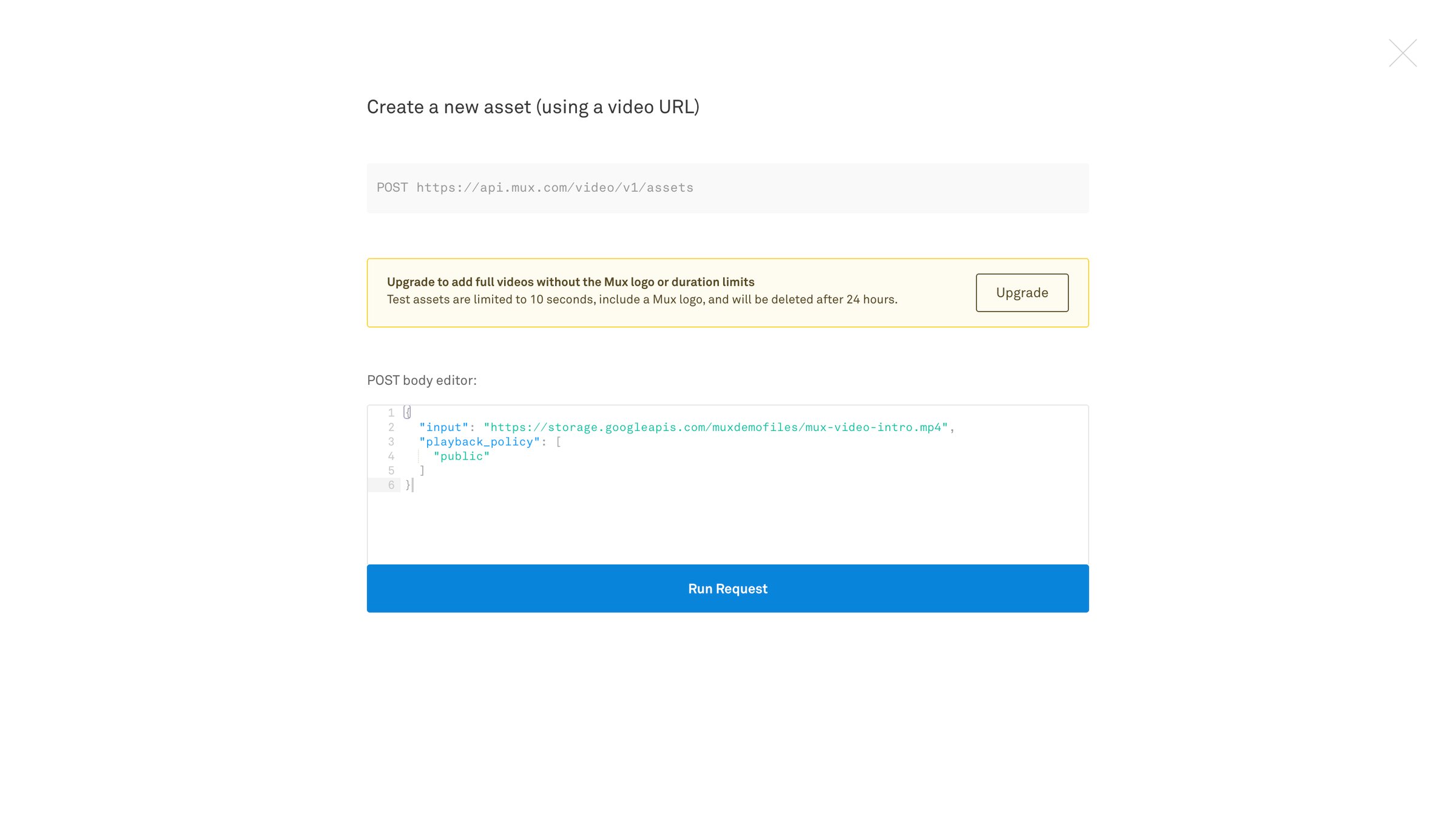 Mux - Video | Assets Mux screen
