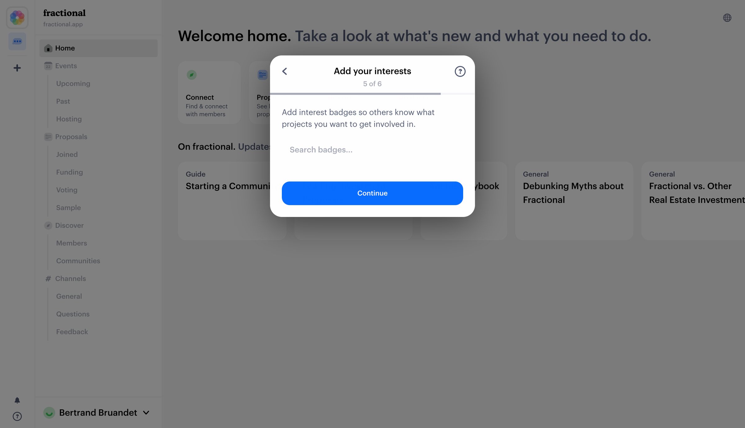 Fractional - Fractional ownership of investment properties screen