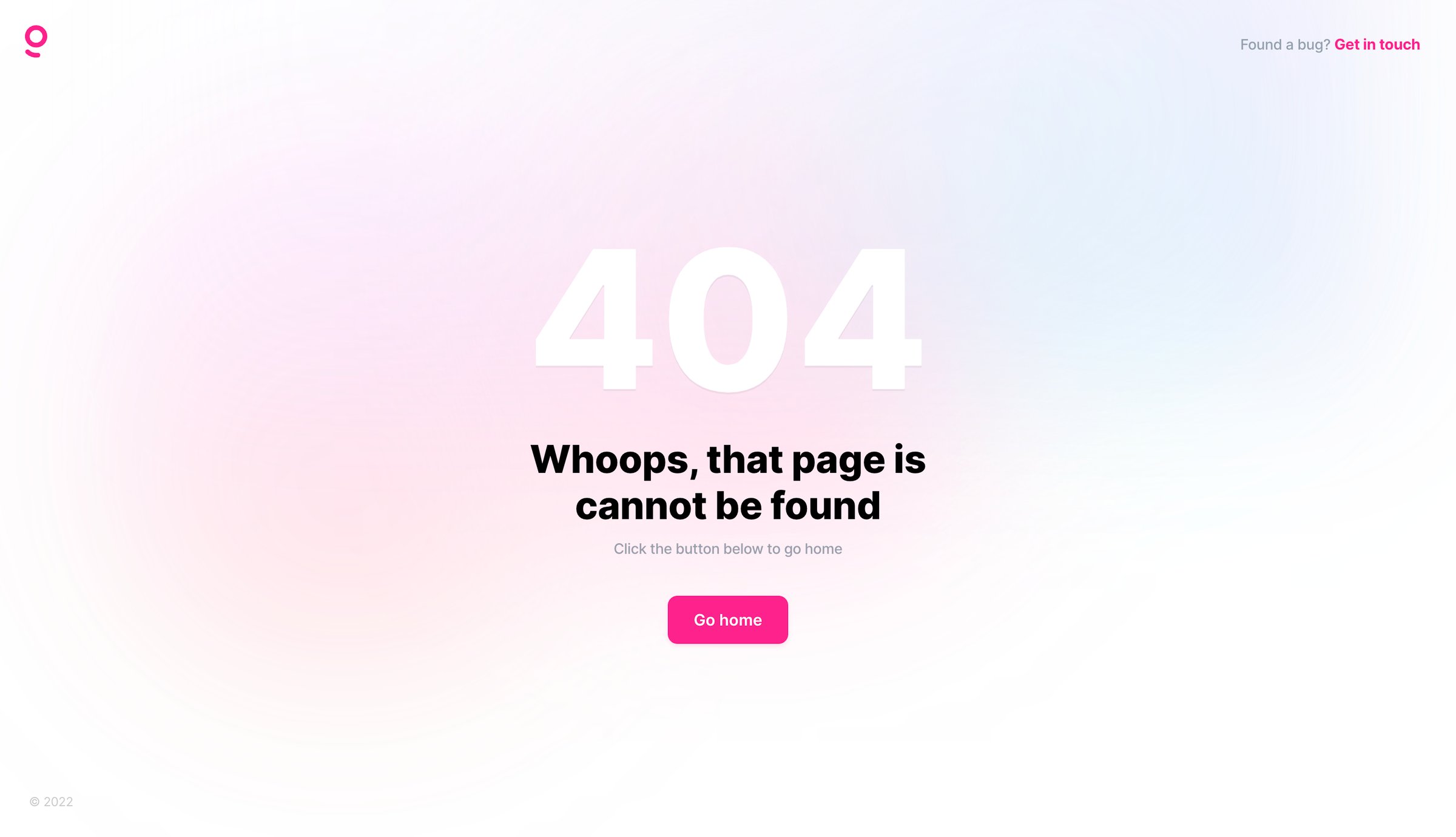 Getlog - Getlog - Error 404 screen