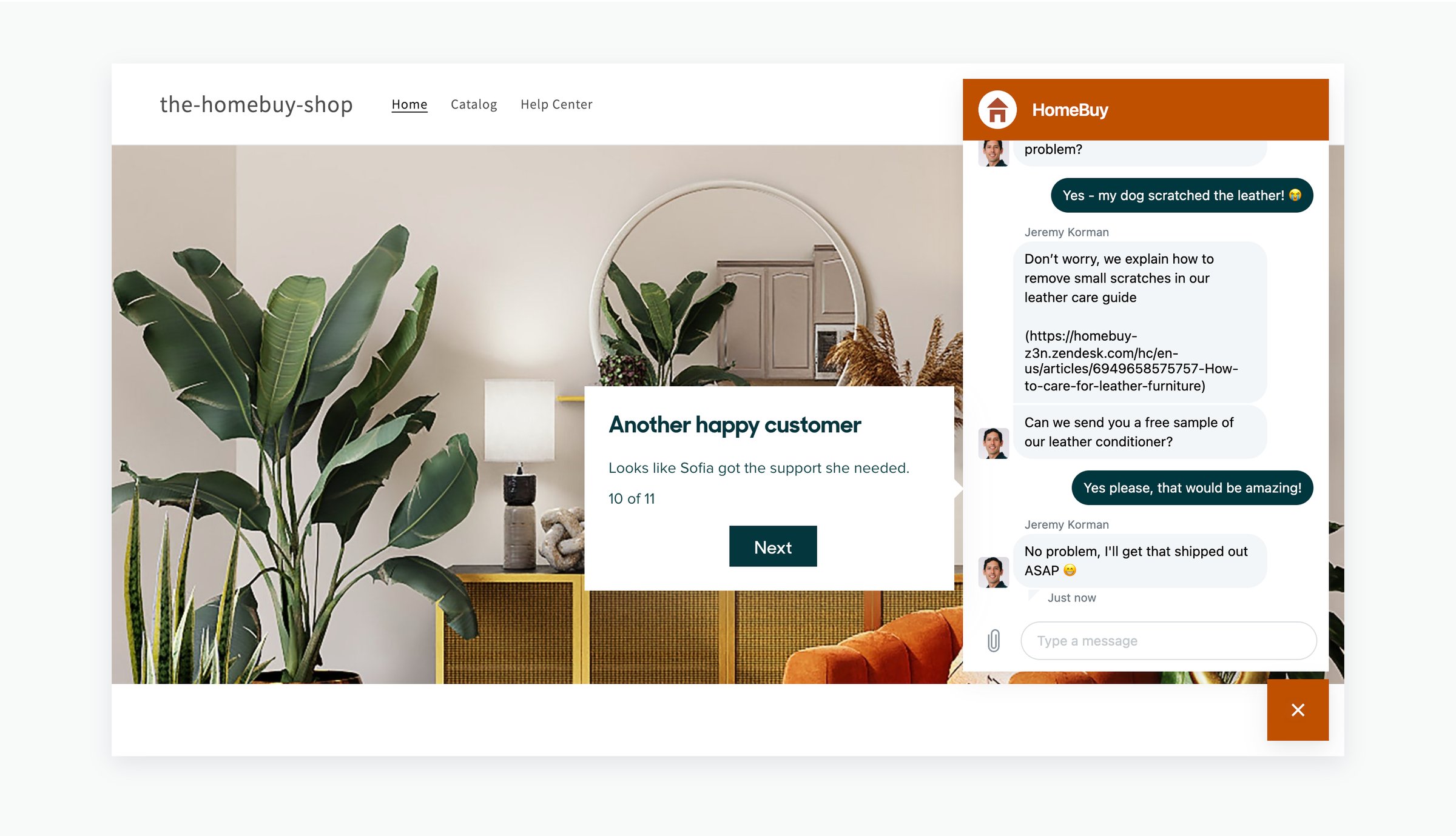Zendesk - Take a quick tour screen