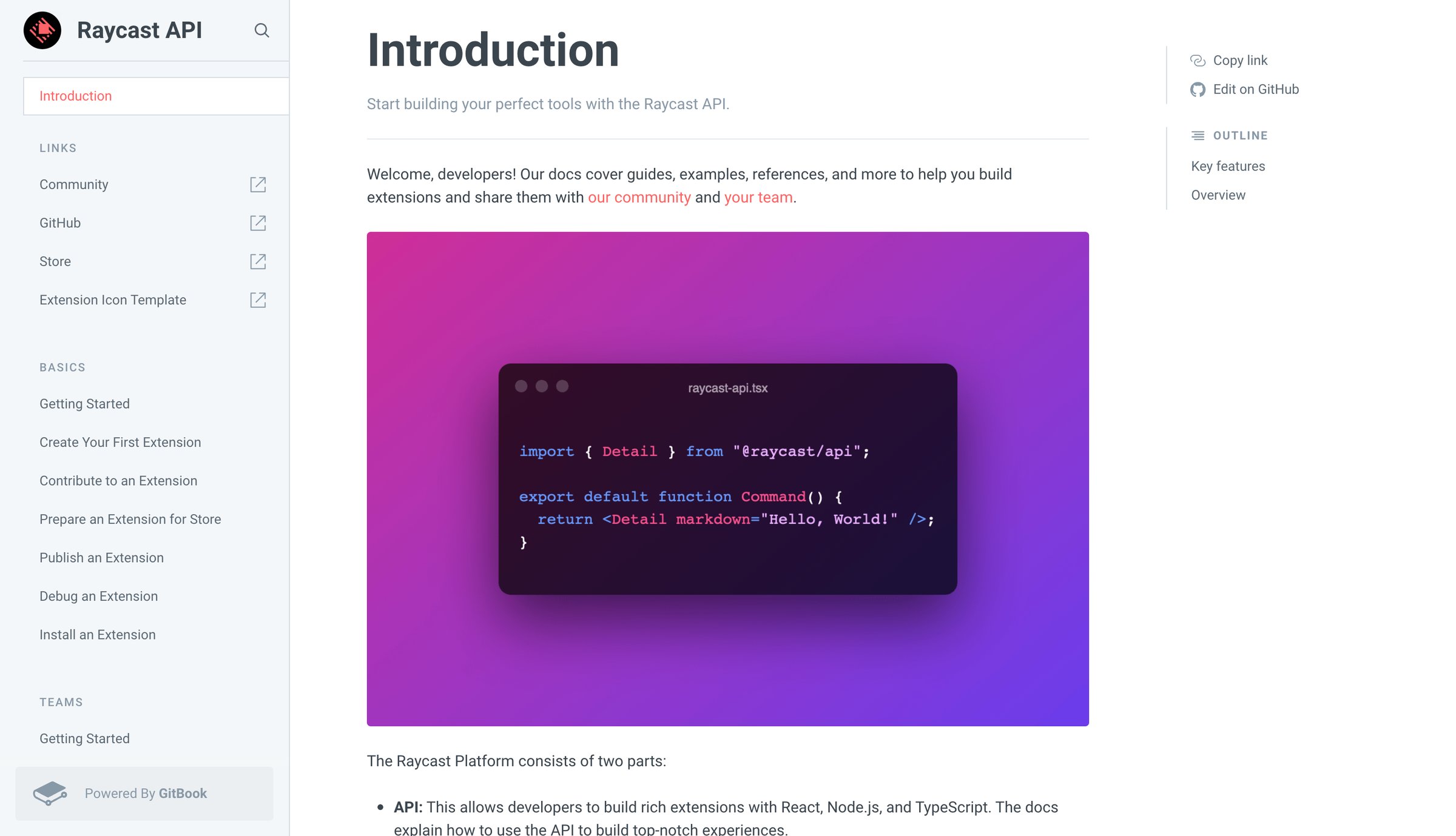 Introduction - Raycast API from Raycast